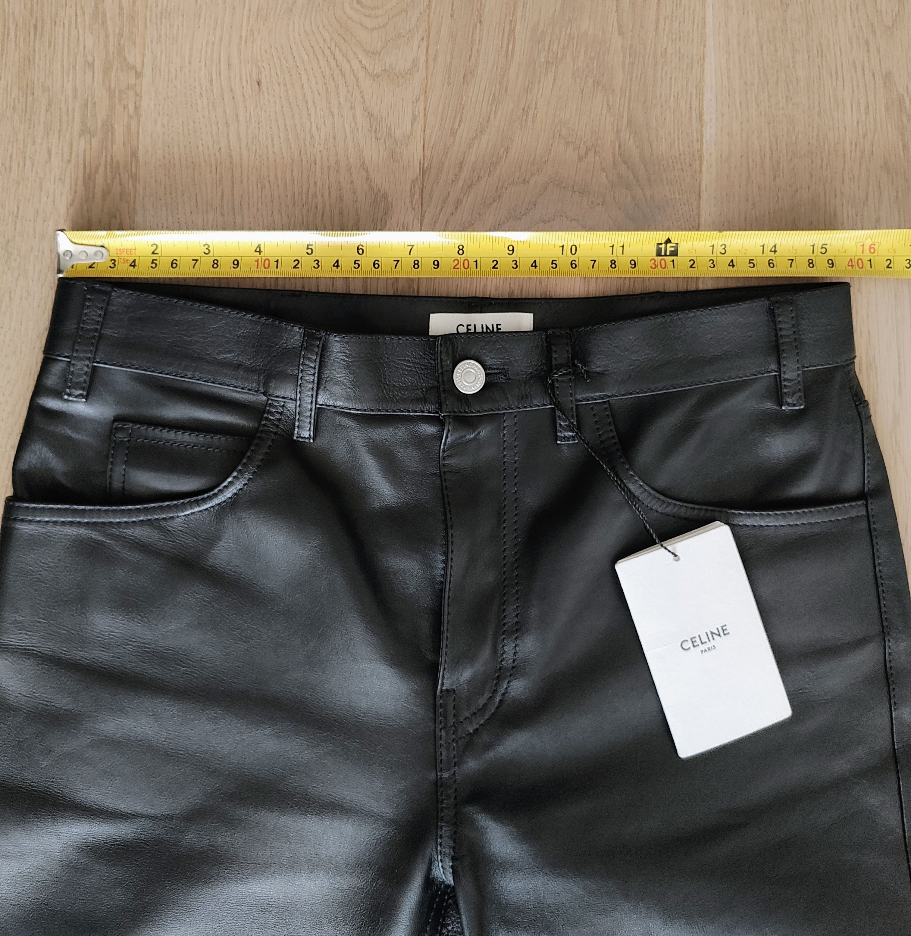 Celine × Hedi Slimane Soft Leather Pants (Made in Italy) - Black - 29 US Size US 29 - 5 Thumbnail