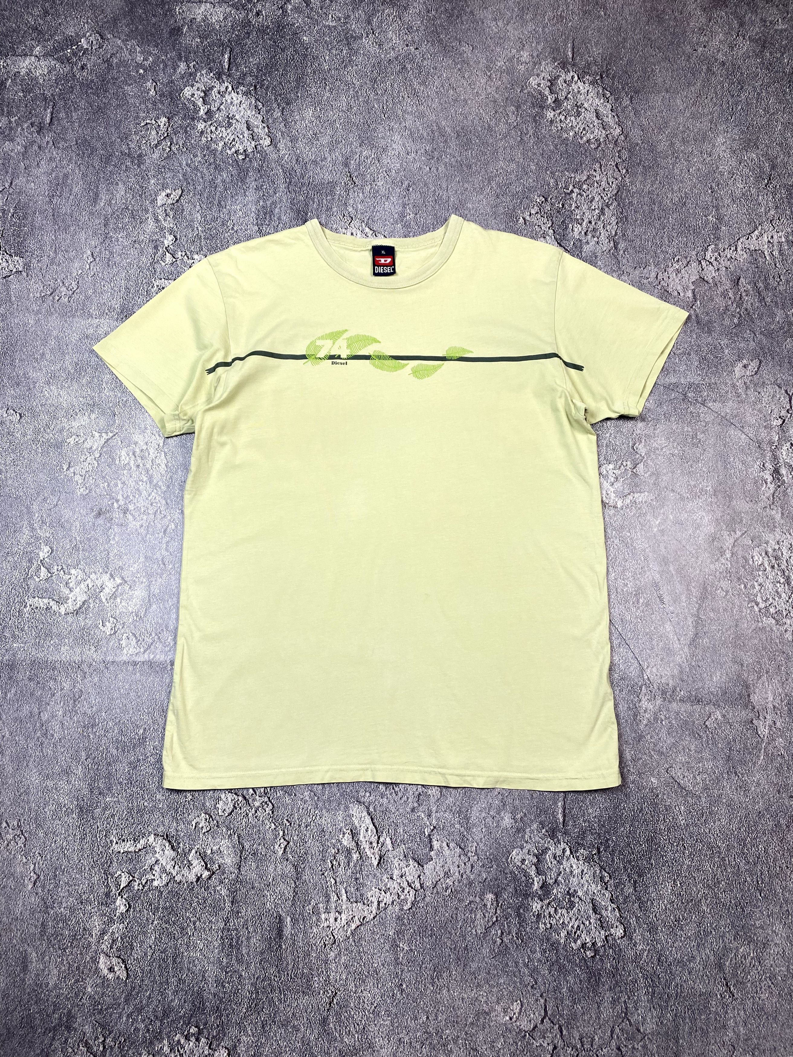 Diesel Vintage 00s Diesel Olive T-shirt Y2K Streetwear Size US XL / EU 56 / 4 - 1 Thumbnail