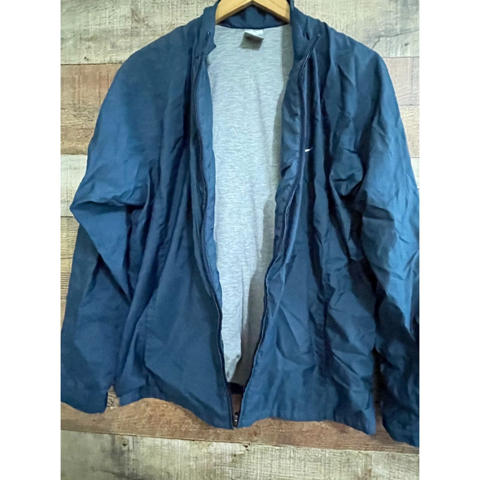 Nike VINTAGE Nike Windbreaker Jacket Logo 2000s Lined Nylon Silver Tag XL Womens Windbreaker Logo 90s Theme Casual Size XL / US 12-14 / IT 48-50 - 3 Thumbnail
