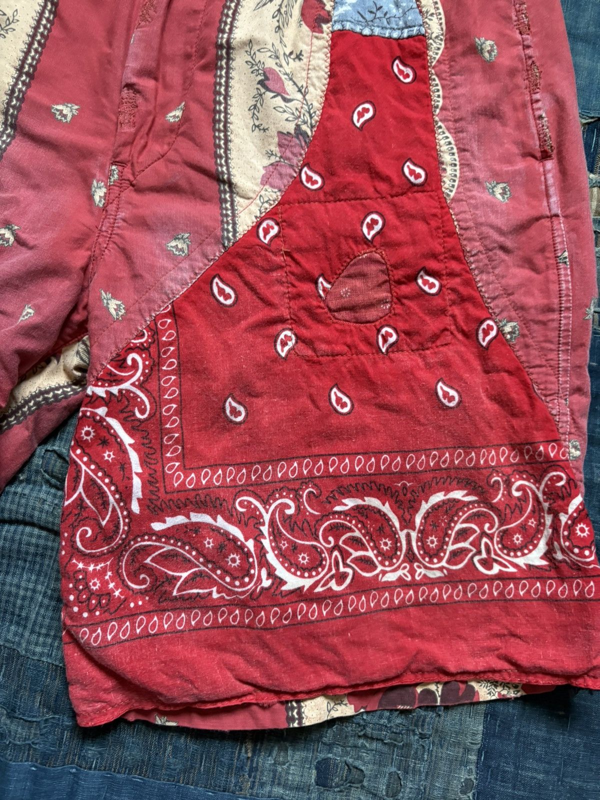 Kapital Kountry kapital bandana patchwork short pants shorts Size US 30 / EU 46 - 6 Thumbnail