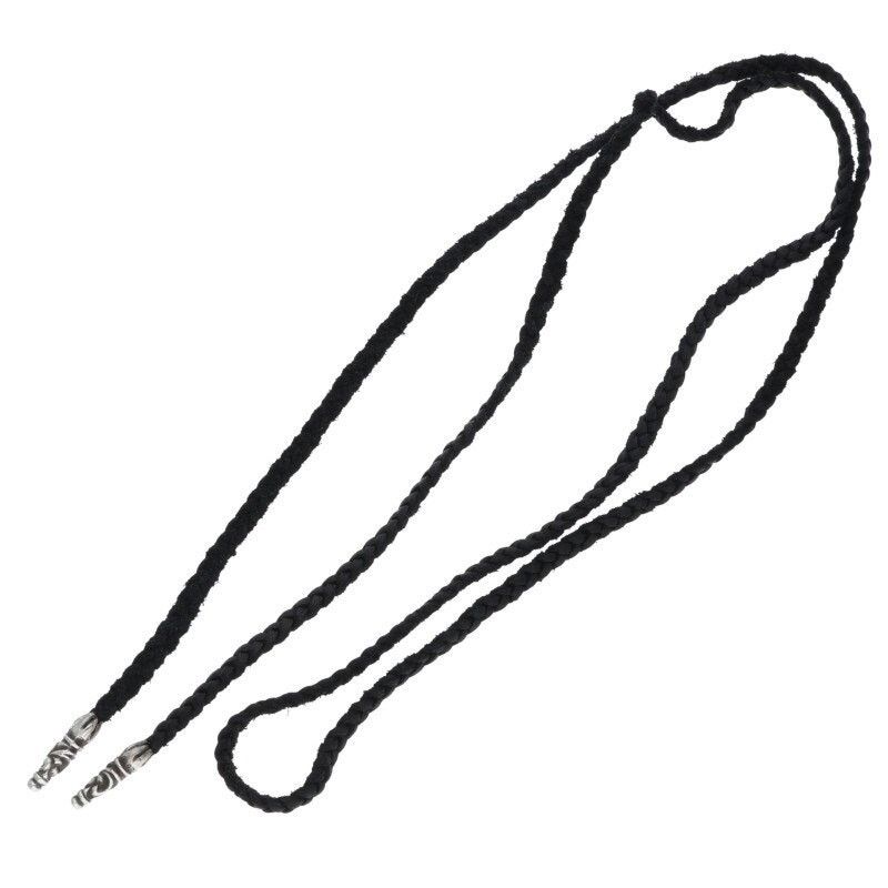 Chrome Hearts Chrome Hearts Leather Braid Silver Necklace Size ONE SIZE - 2 Thumbnail