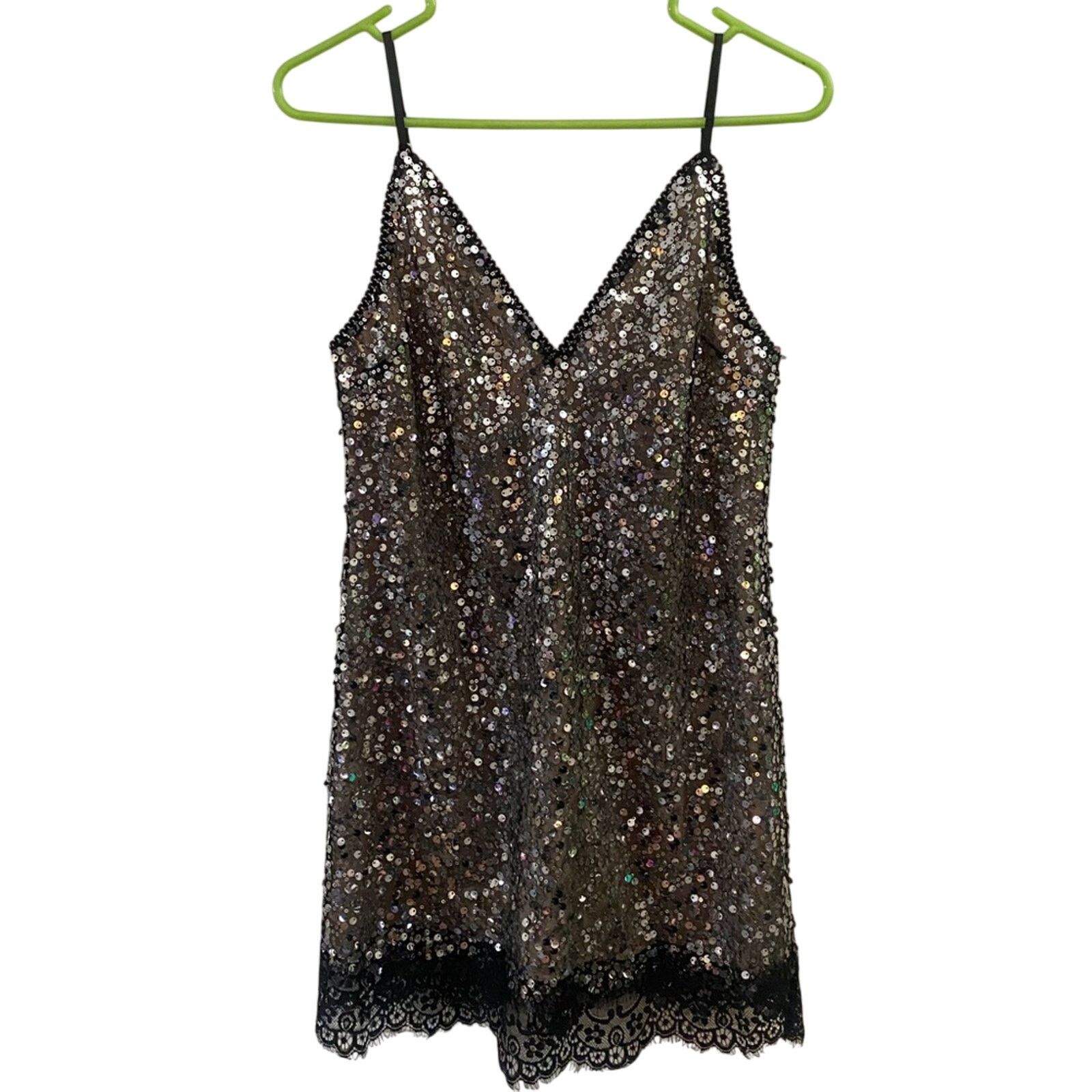 Other Revolve H:ours Neely Minidress Black Silver S Size S / US 4 / IT 40 - 2 Thumbnail