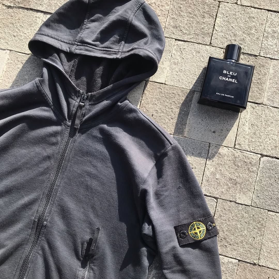Massimo Osti × Stone Island Stone Island Black Hoodie Sweatshirt Jumper jacket patches Size US M / EU 48-50 / 2 - 12 Thumbnail