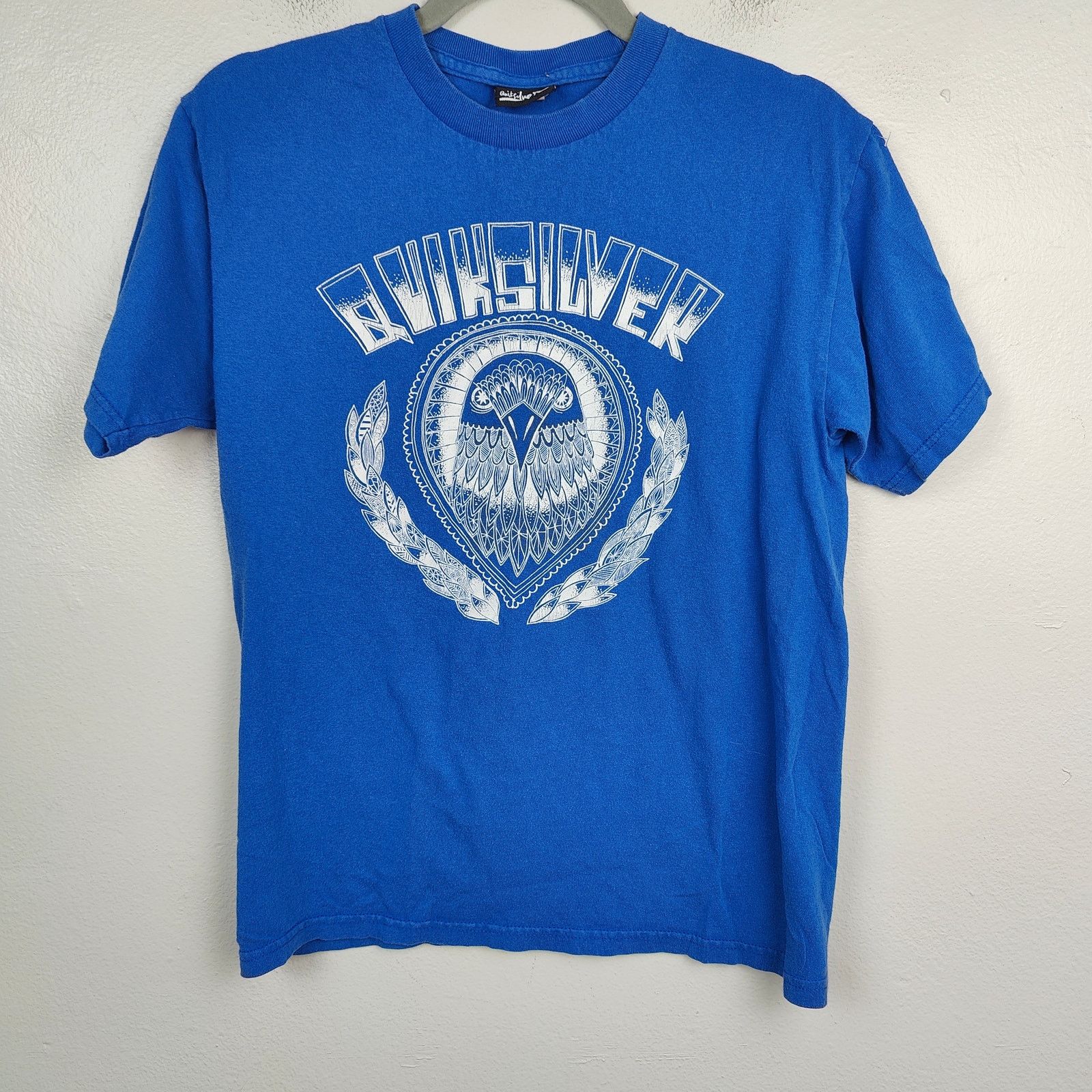 Quiksilver Y2K Quiksilver T-Shirt Mens Large Blue Tribal Owl Print Size US L / EU 52-54 / 3 - 1 Thumbnail