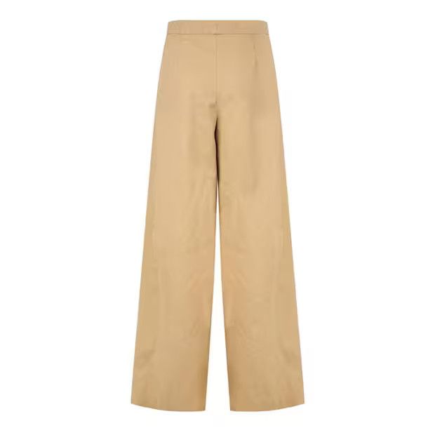 Dries Van Noten o1g2r1mq1024 Pleated Cotton Pant in Beige Size 27" / US 4 / IT 40 - 2 Thumbnail