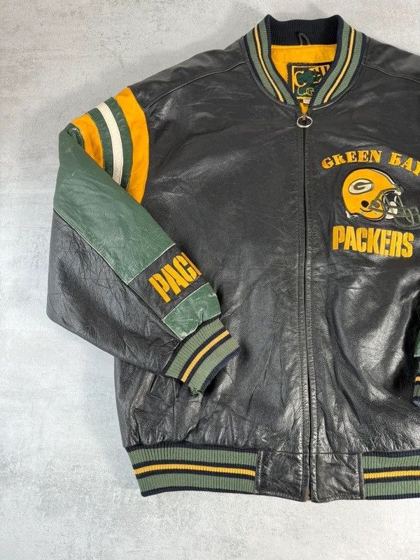 NFL Green Bay Packers NFL Leather Jacket Size US XL / EU 56 / 4 - 4 Thumbnail