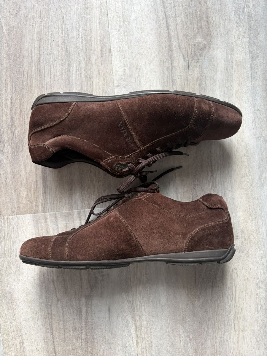 Prada Prada Suede Low Top Sneaker Size US 9.5 / EU 42-43 - 2 Thumbnail