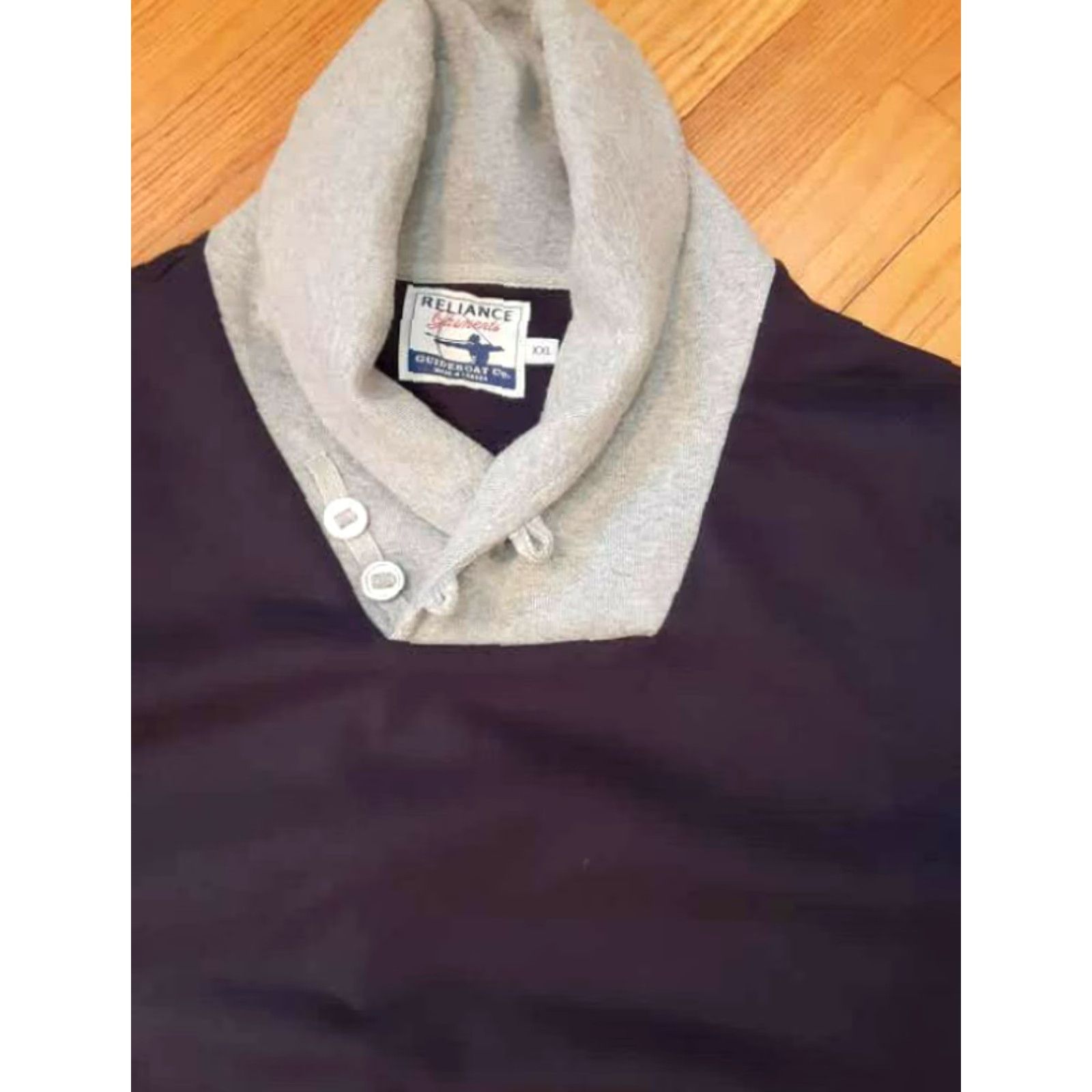 Vintage VINTAGE Relience Garments 1/4 button sweater heavy duty 2XL shawl collar black Mens Pullover 90s Size US XXL / EU 58 / 5 - 4 Thumbnail