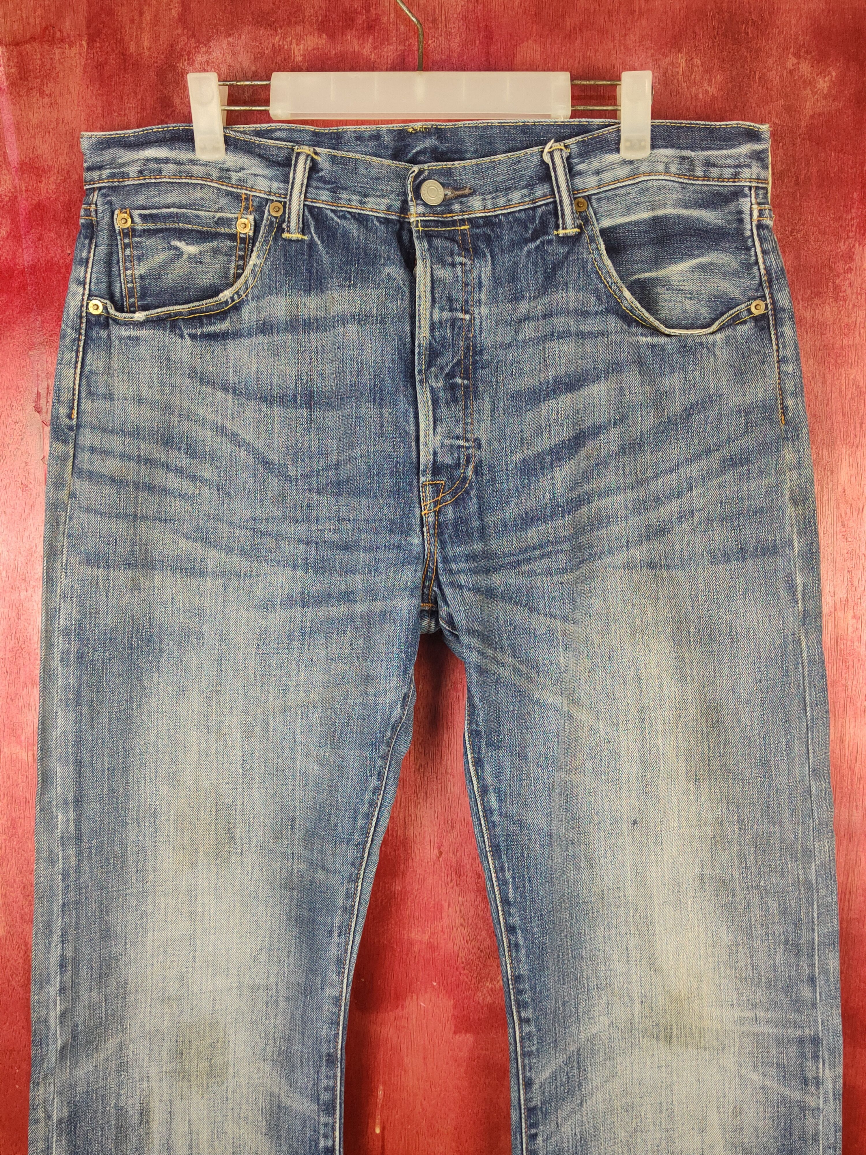 Levi's Levi's Blue Distressed Ripped Jeans #S1881 Size US 36 / EU 52 - 2 Thumbnail