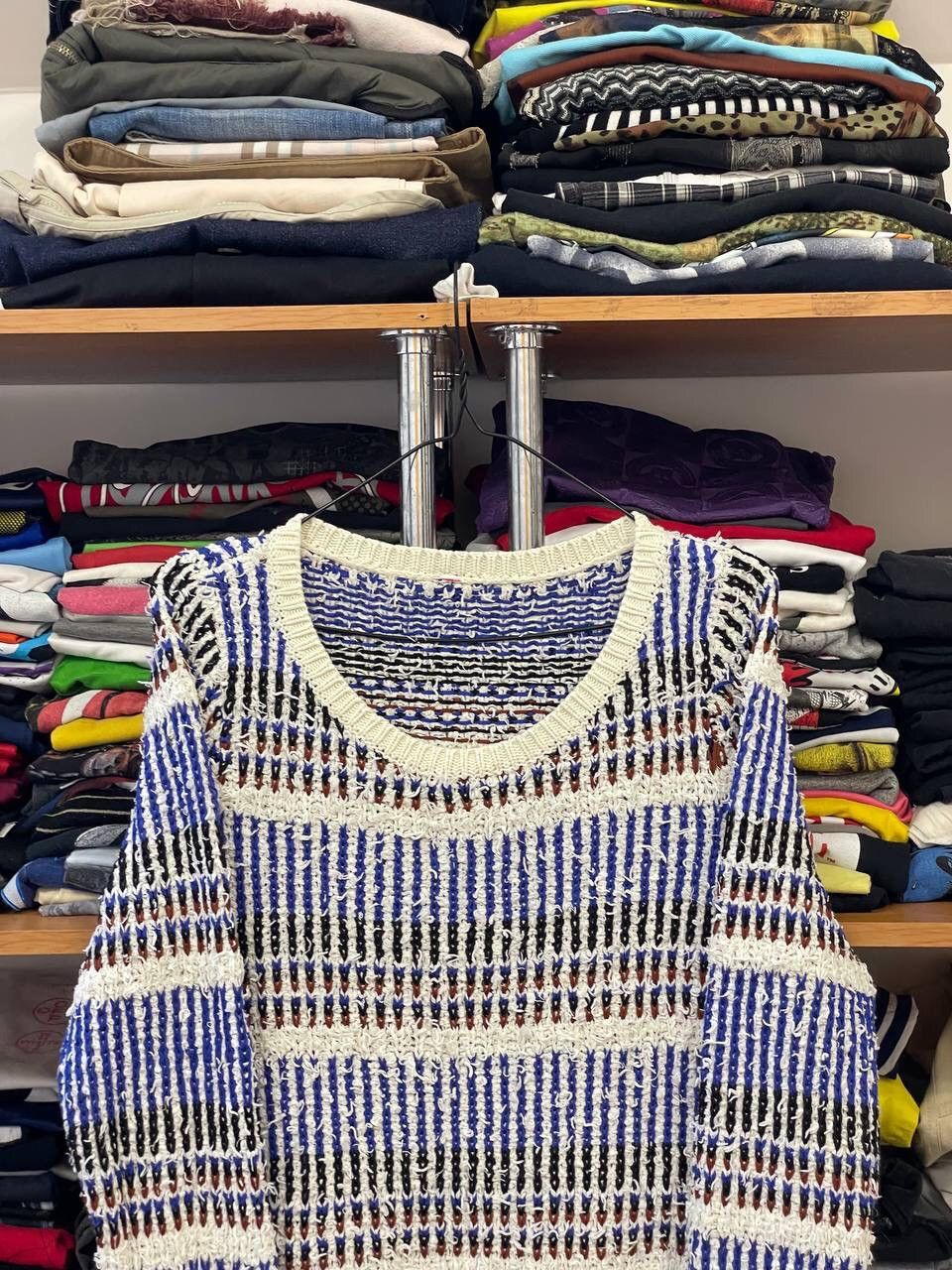 Vintage 🔥LASTDROP🔥 Hippie Style Colour Oversized Cotton Y2K Sweater Size M / US 6-8 / IT 42-44 - 2 Thumbnail