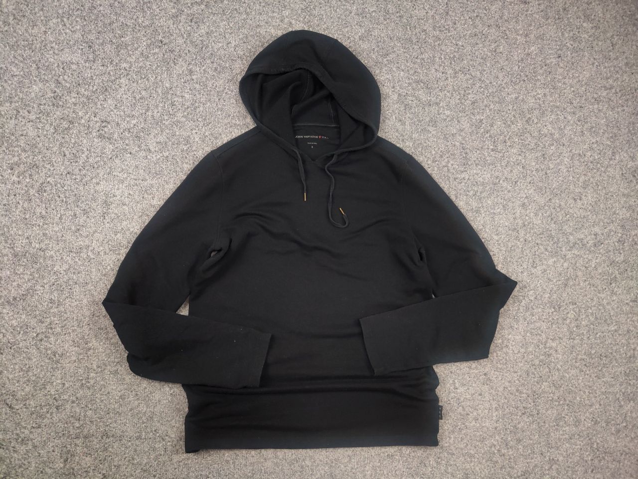 John Varvatos John Varvatos USA Design Black Cotton Blend Hoodie Vintage Size US S / EU 44-46 / 1 - 9 Thumbnail