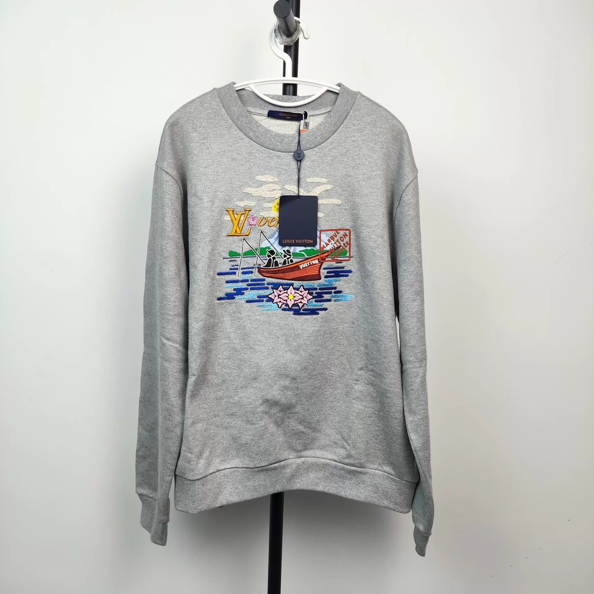 Nigo nigo x FW25 fishing embroidery hoodie gray L new w/ tags Size US L / EU 52-54 / 3 - 1 Thumbnail