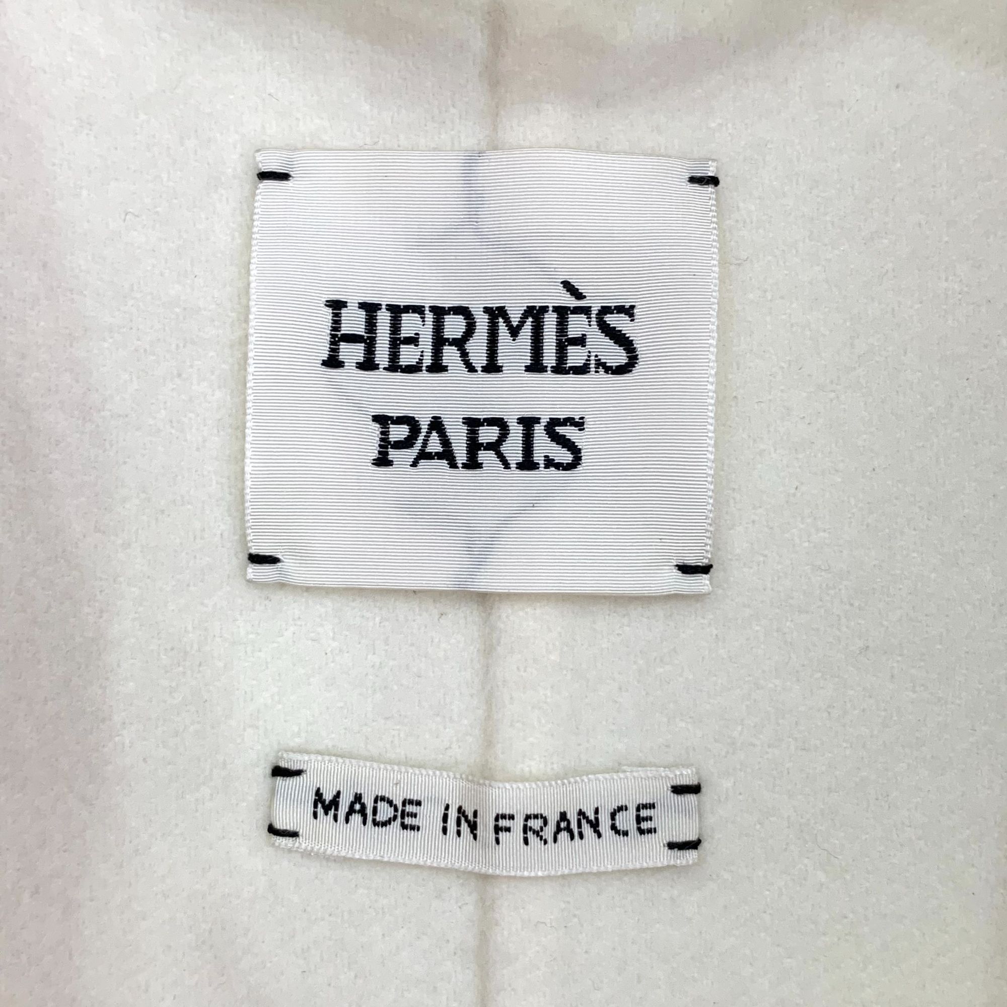 Hermes Hermès Cashmere & Lambskin Coat With Front Pockets Size XXS / US 00 / IT 34 - 5 Thumbnail