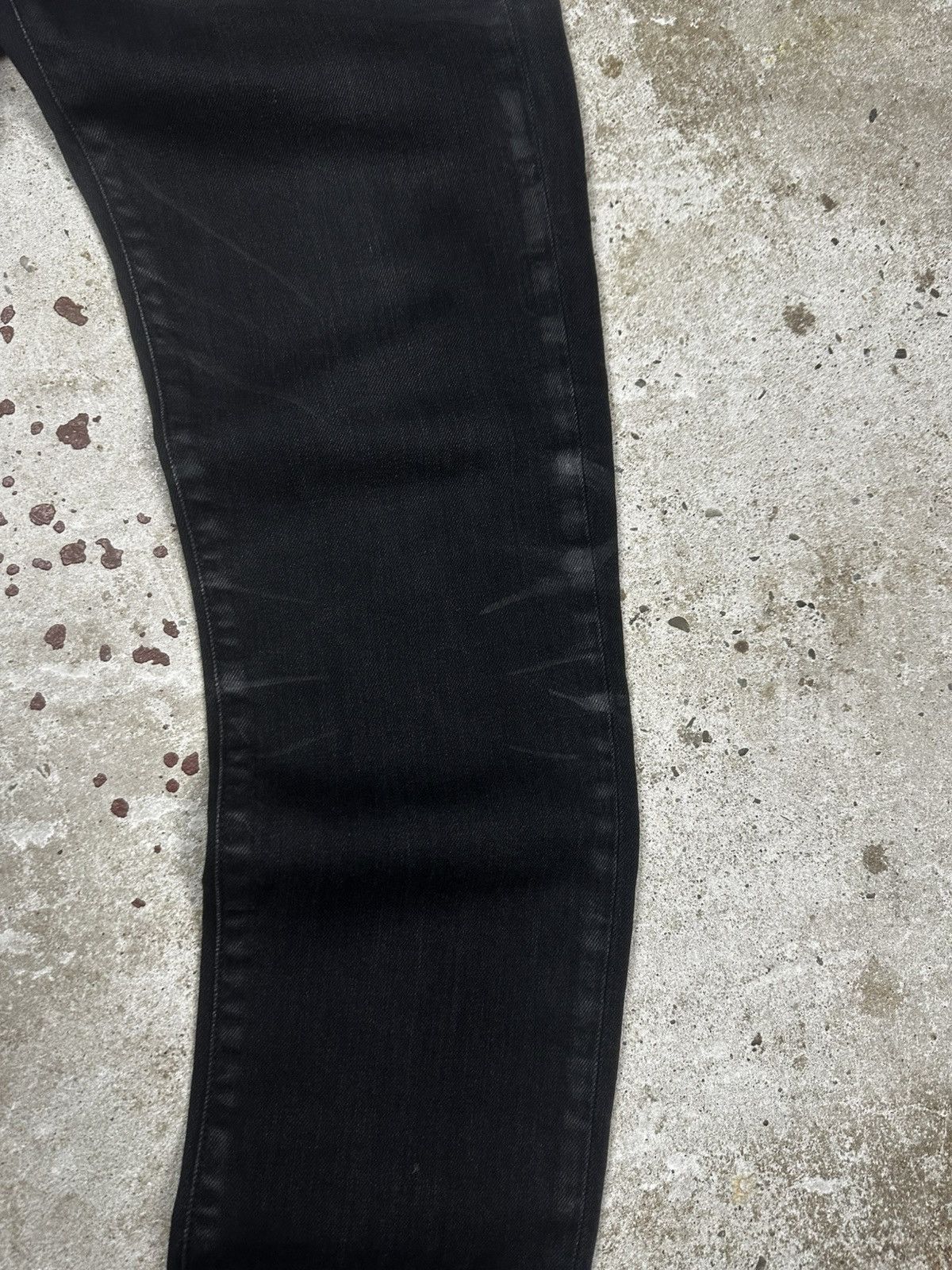 Saint Laurent Paris Saint Laurent Paris SS20 Black ‘D21’ Waxed Whiskers Skinny Size US 29 - 6 Thumbnail