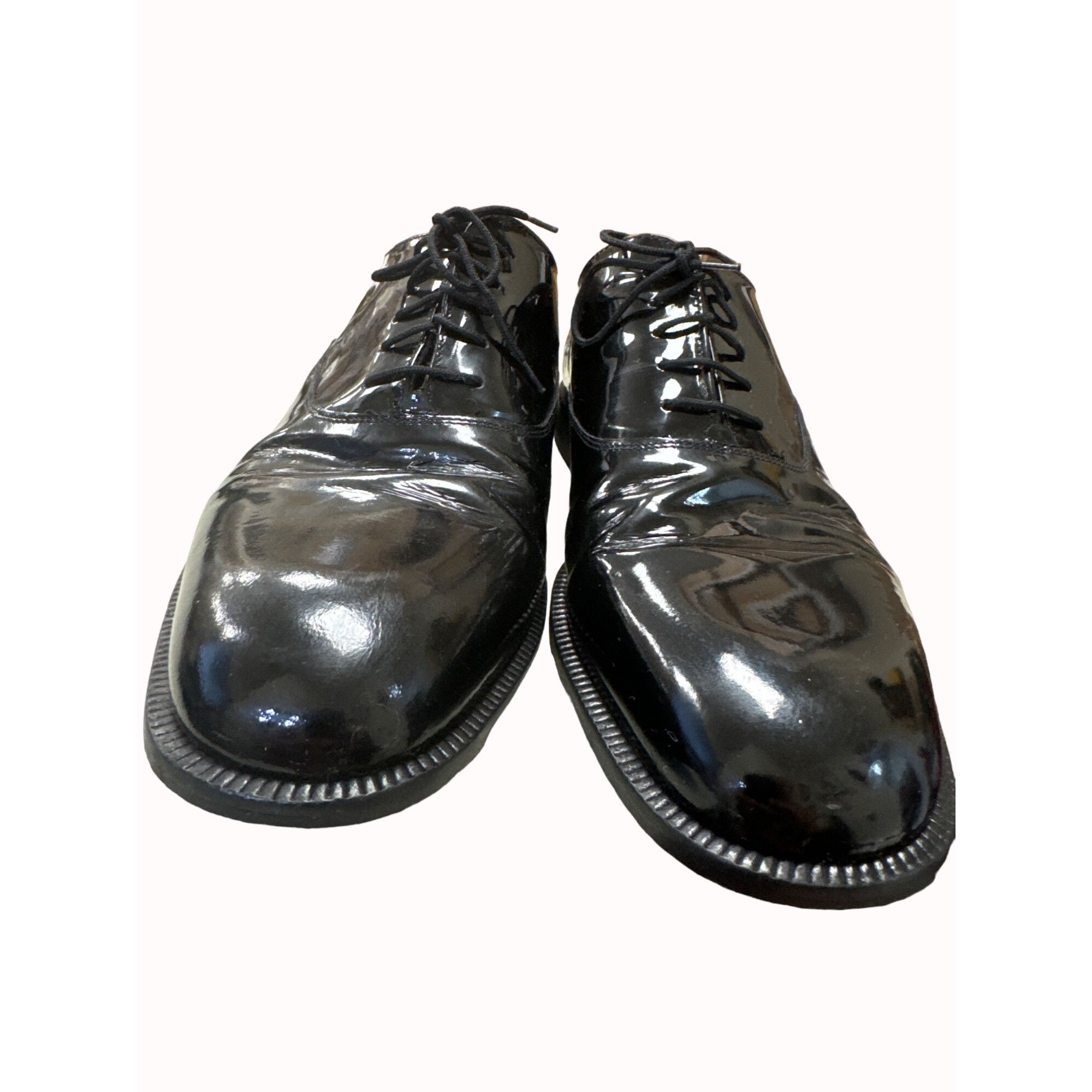 Stanley Blacker Stanley Blacker Couture men’s black leather patent tuxedo sh Size US 13 / EU 46 - 5 Thumbnail