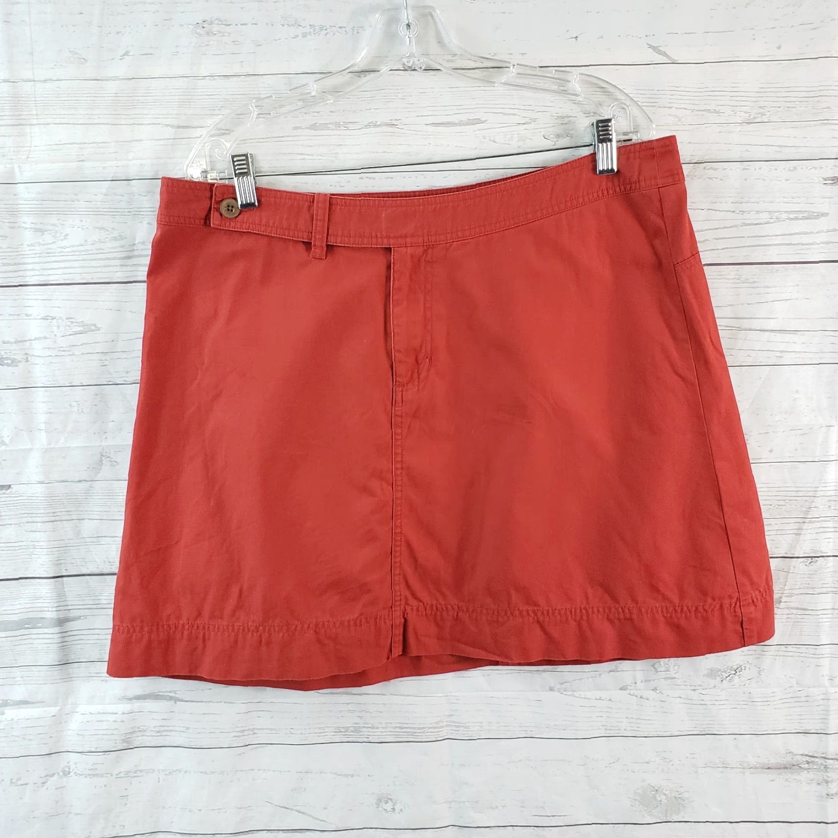Patagonia VINTAGE Patagonia Water Girl Womens Skirt Sz 14 Solid Red Organic Cotton Size 36" / US 14 / IT 50 - 2 Thumbnail