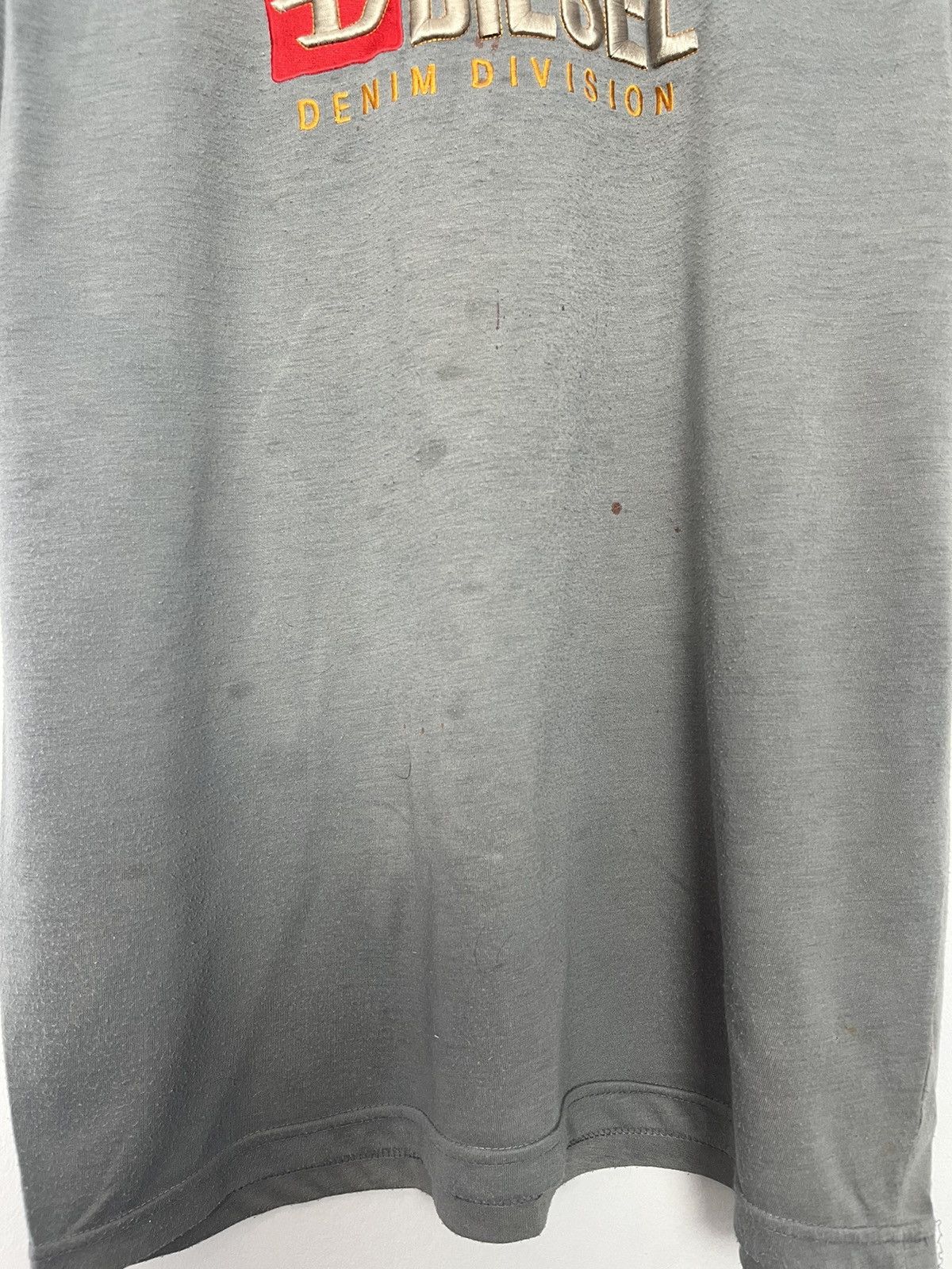 Diesel × Vintage Diesel Avant Garde Vintage Big Logo Y2K Tee Shirt Size US L / EU 52-54 / 3 - 5 Thumbnail