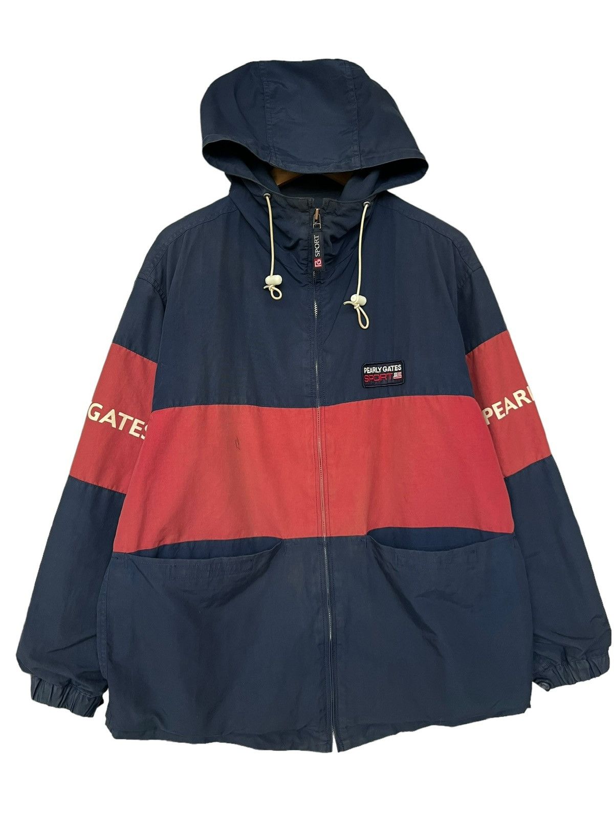 Japanese Brand Vintage Pearly Gates Sport Usa Zipper Light Jacket Hoodie Size US L / EU 52-54 / 3 - 1 Thumbnail