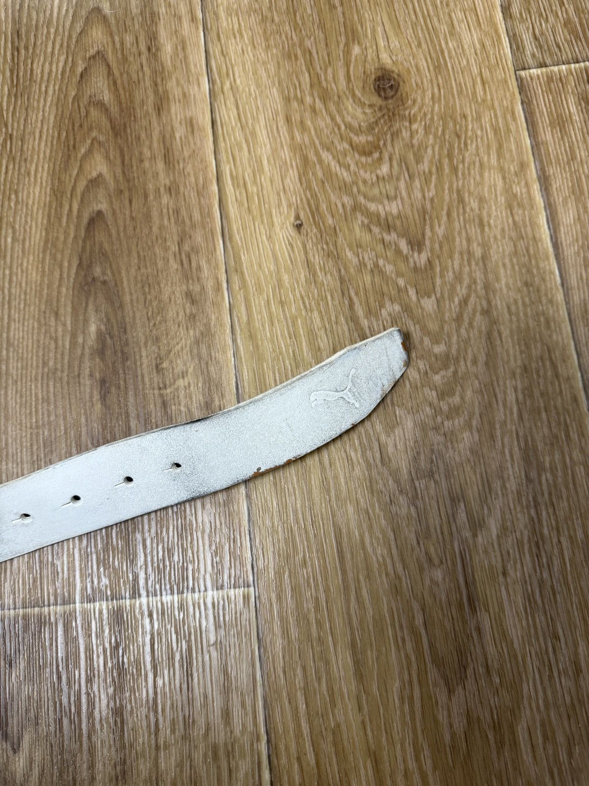 Puma Leather belt Puma Buckle Vintage Logo Puma Size ONE SIZE - 6 Thumbnail
