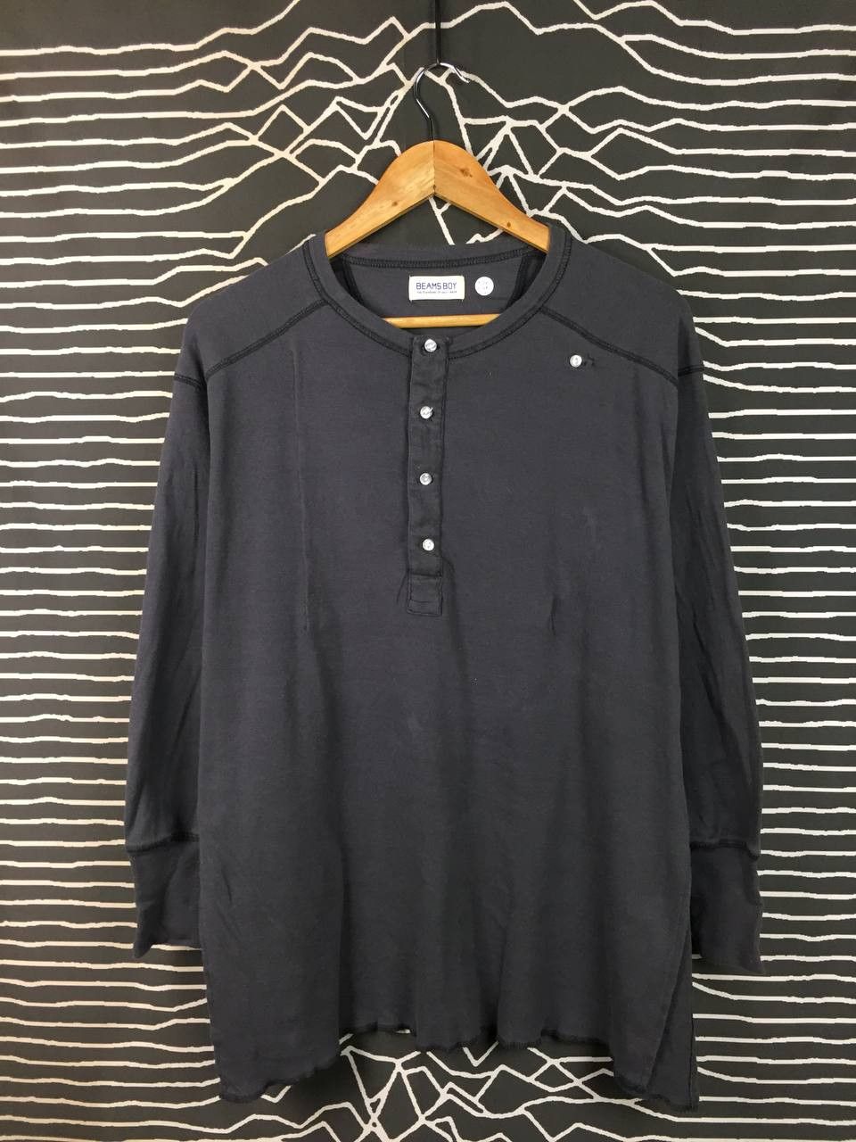 Beams Japan Beams Boy The Standard of Daily Wear Long Sleeve Henley Tee Size US XL / EU 56 / 4 - 1 Thumbnail