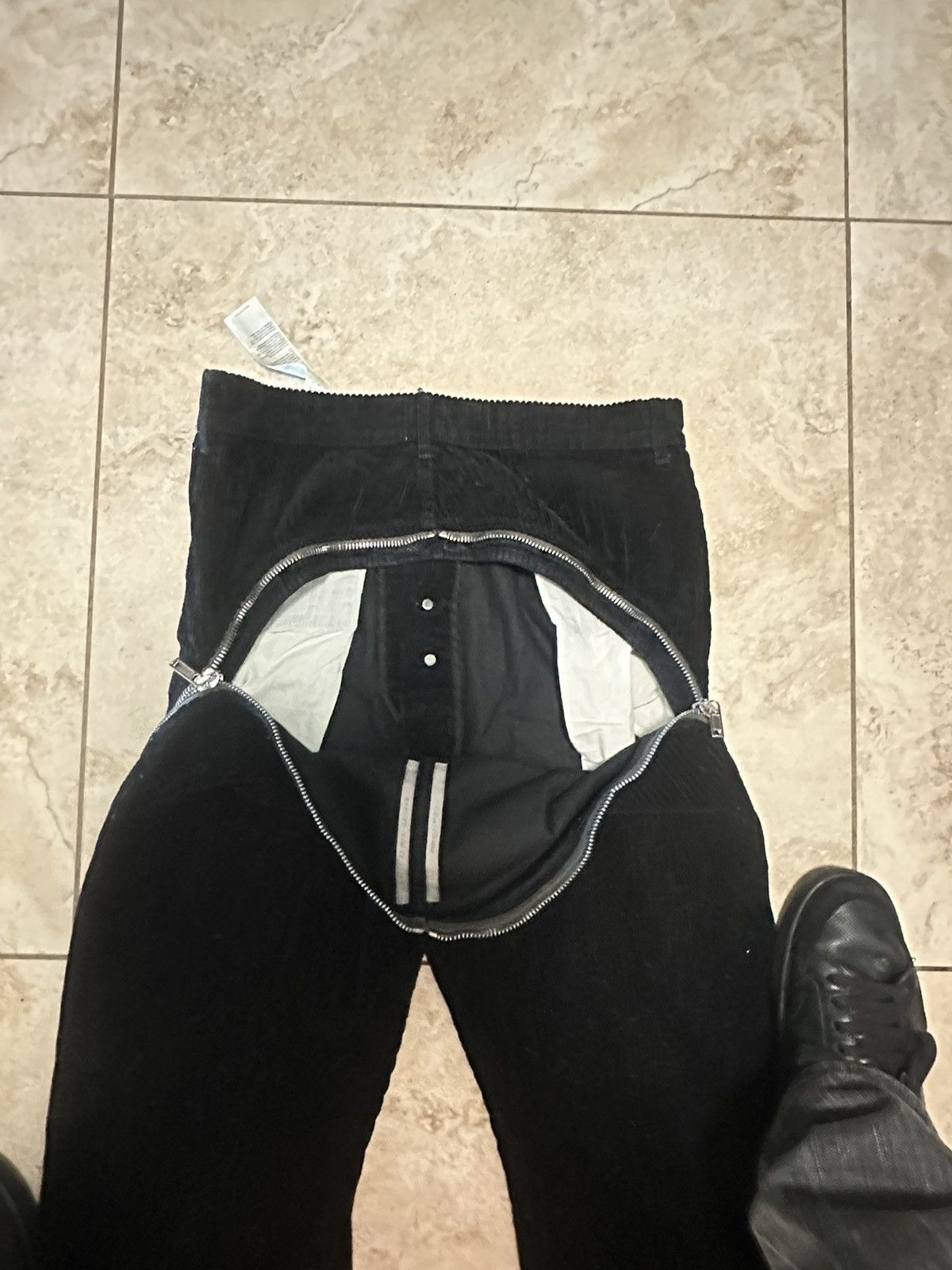 Rick Owens RICK OWENS FW22 "STROBE" RUNWAY CORDUROY BOLAN BANANAS Size US 28 / EU 44 - 4 Thumbnail