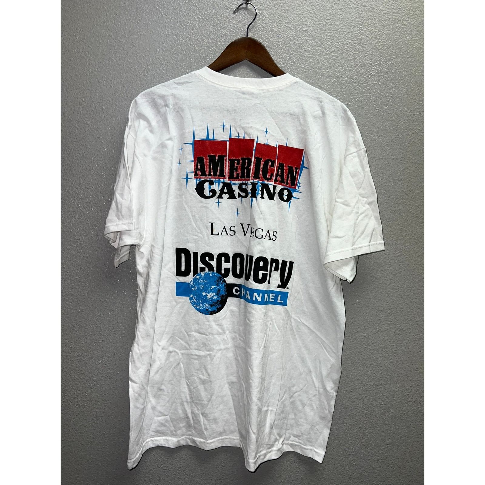 Fruit Of The Loom Vintage Discovery Channel Shirt American Casino TV Show XL Size US XL / EU 56 / 4 - 1 Thumbnail