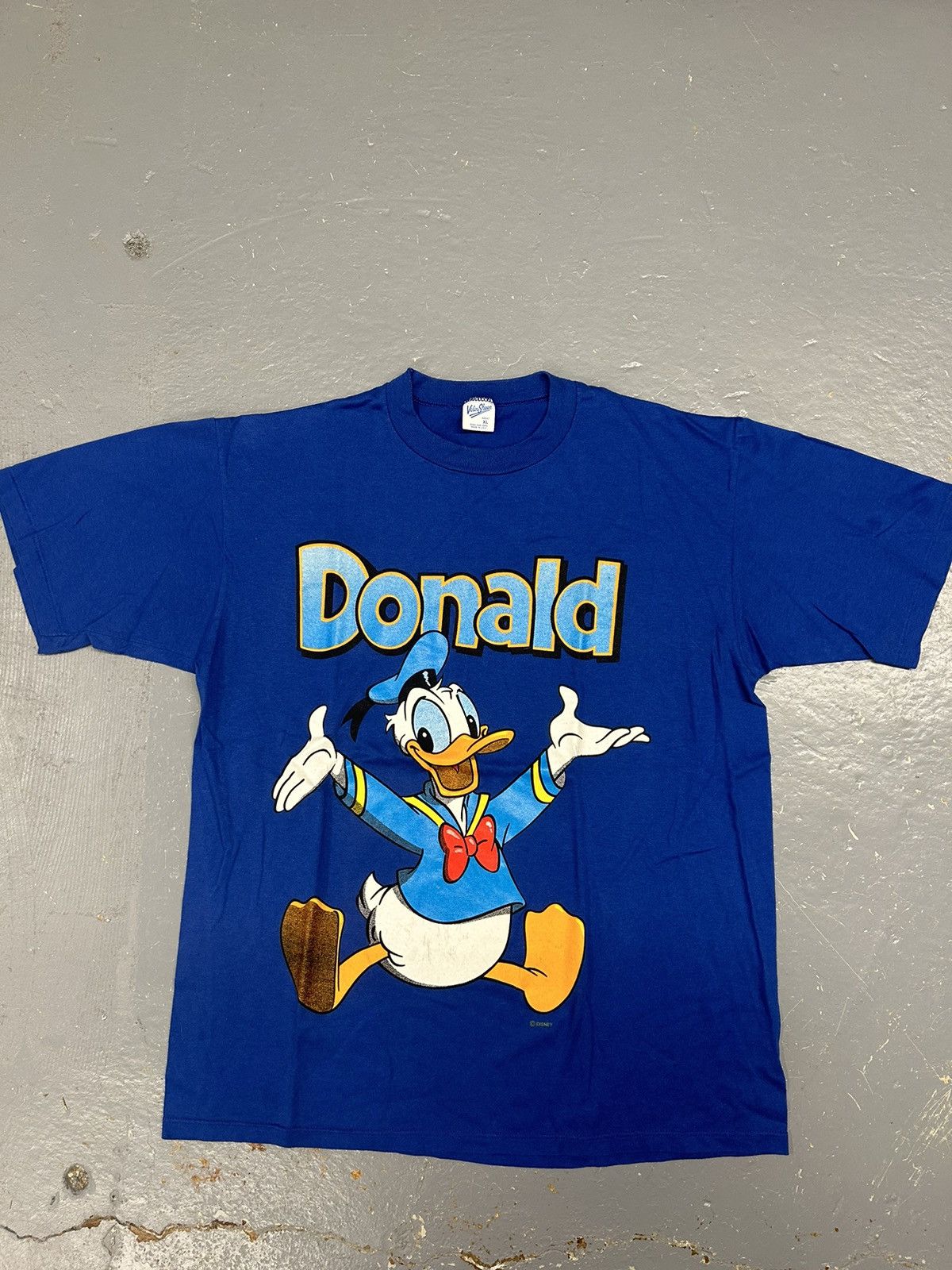 Disney × Vintage Crazy Vintage 90s Essential Blue Donald Duck Disney T-Shirt Size US XL / EU 56 / 4 - 1 Thumbnail