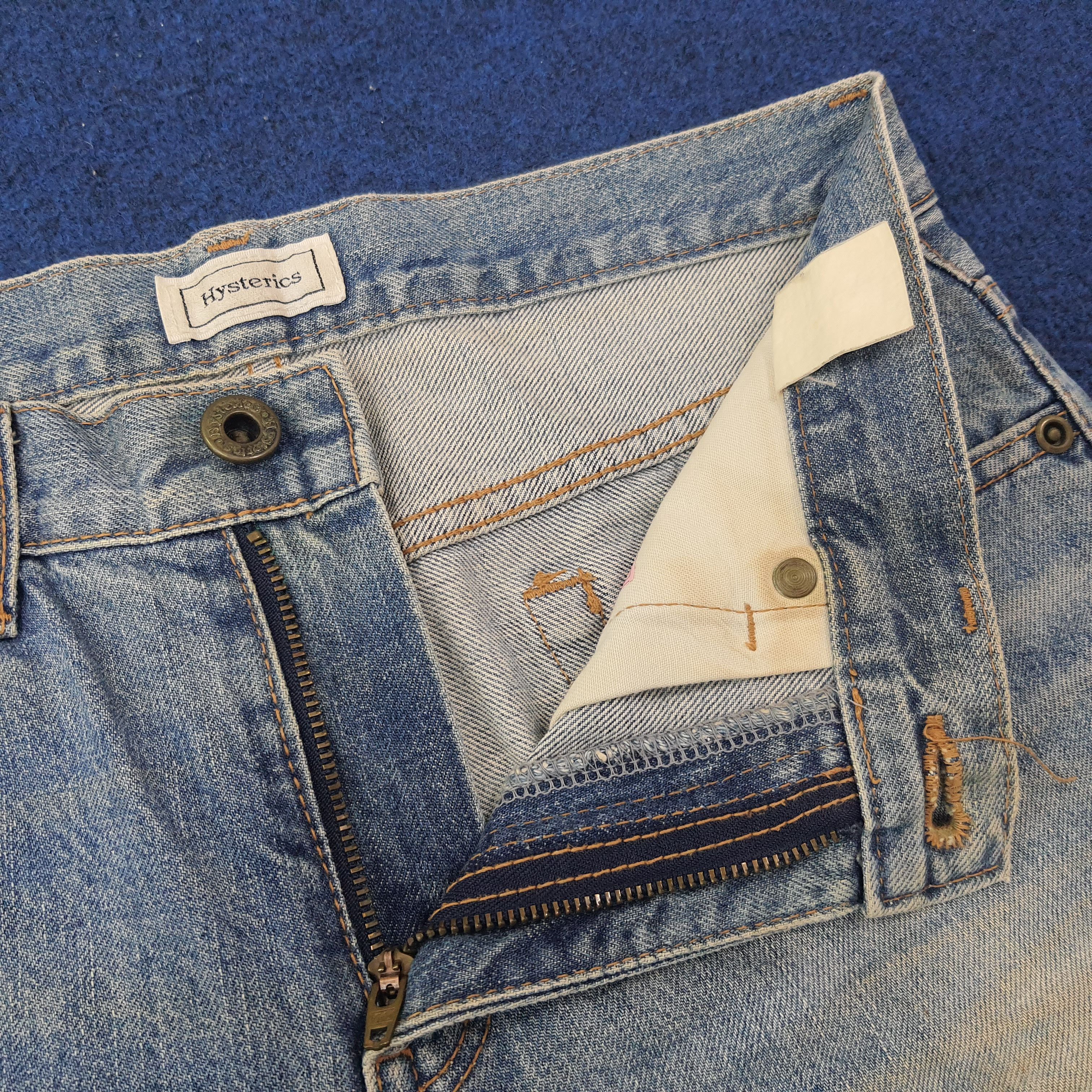 Hysteric Glamour Vintage Hysterics Raider Japan Custom Logo Jeans C258N6 Size US 27 - 6 Thumbnail