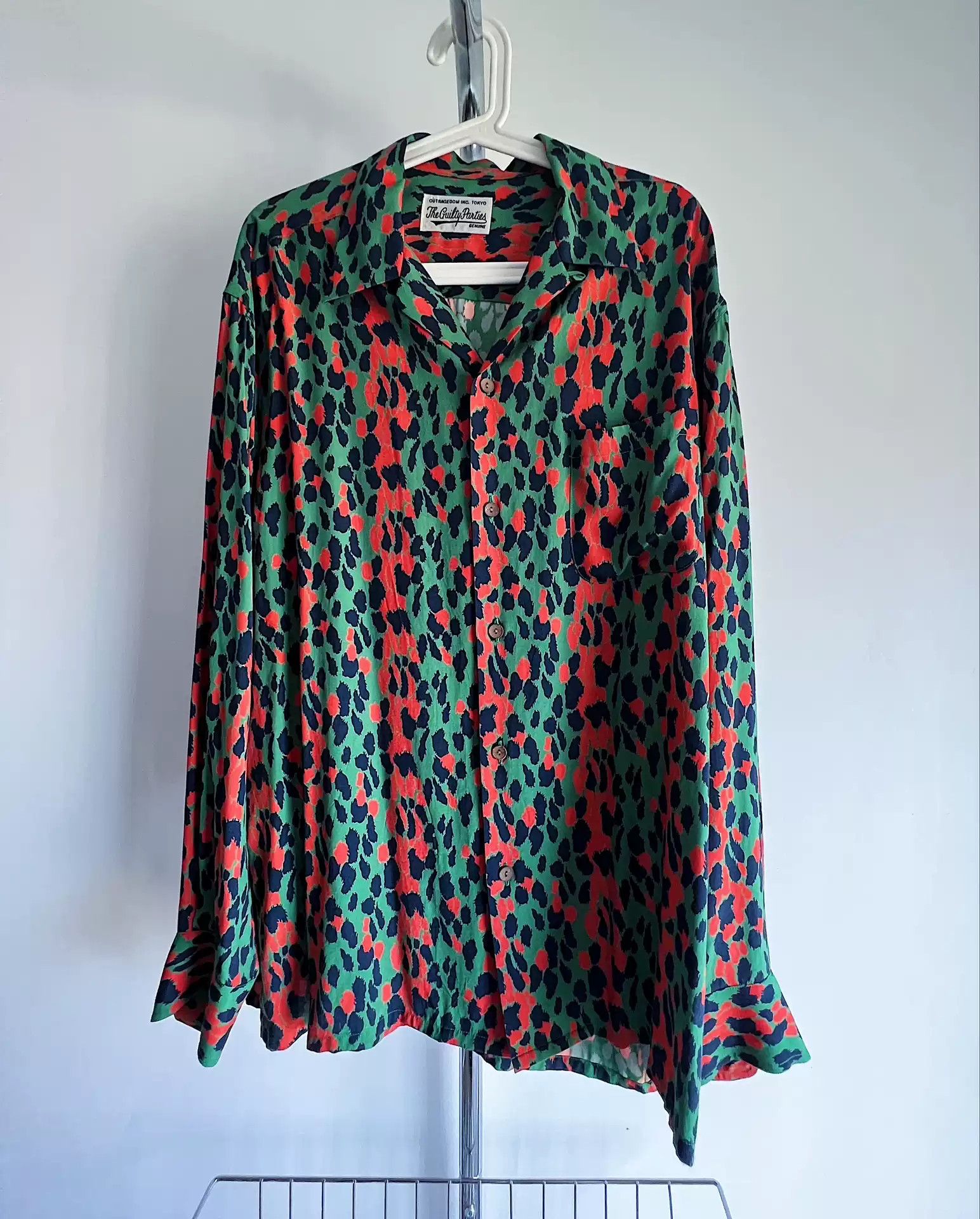 Wacko Maria Wacko Maria Leopard Open Collar Shirt | Grailed