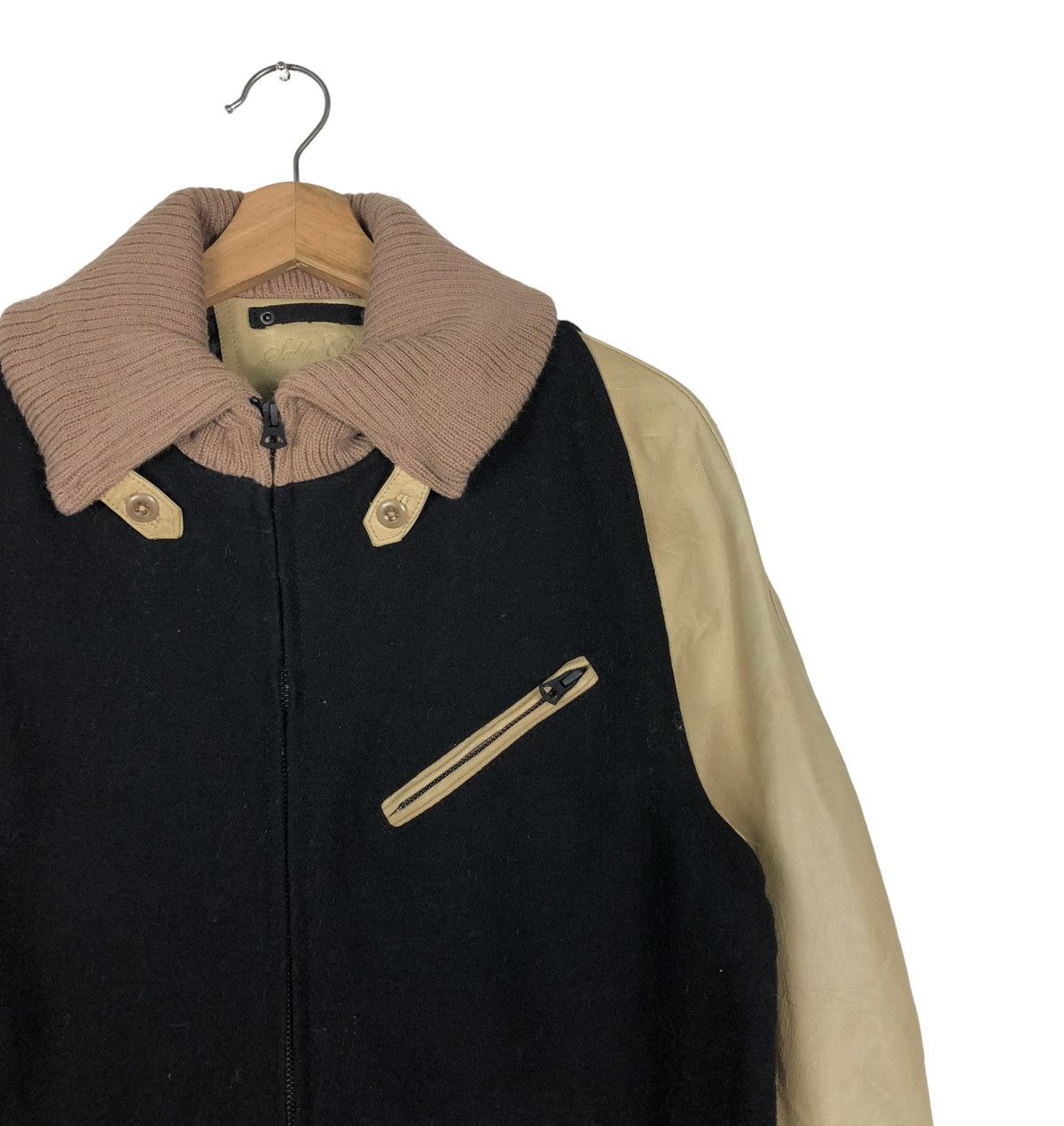 Japanese Brand 🔥VINTAGE LEATHER JACKET HANDSUMES ISSEY MIYAKE JAPAN Size US L / EU 52-54 / 3 - 7 Thumbnail