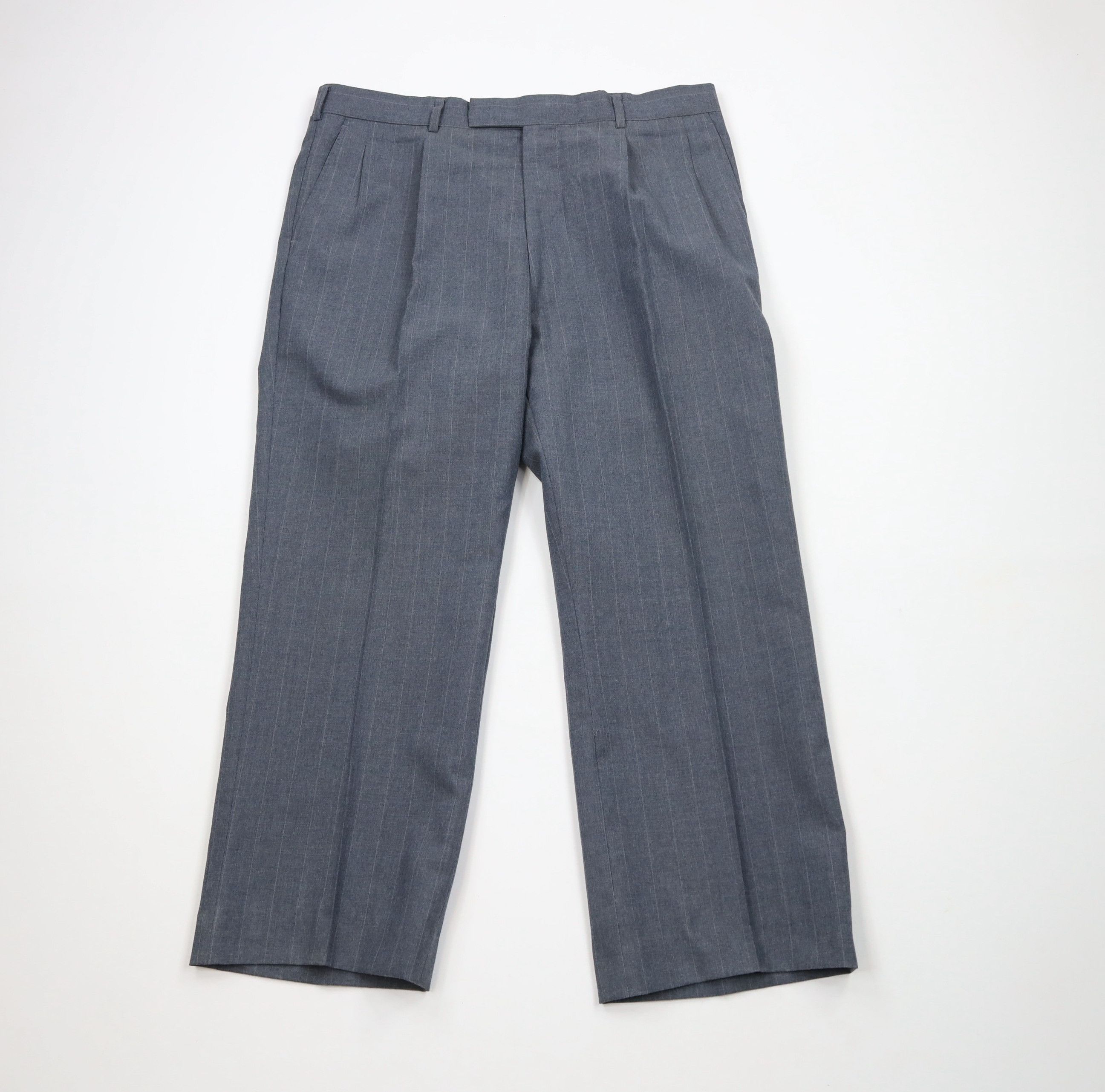 Vintage Vintage 70s Streetwear Pinstriped Wide Leg Chino Pants USA Size US 36 / EU 52 - 1 Thumbnail