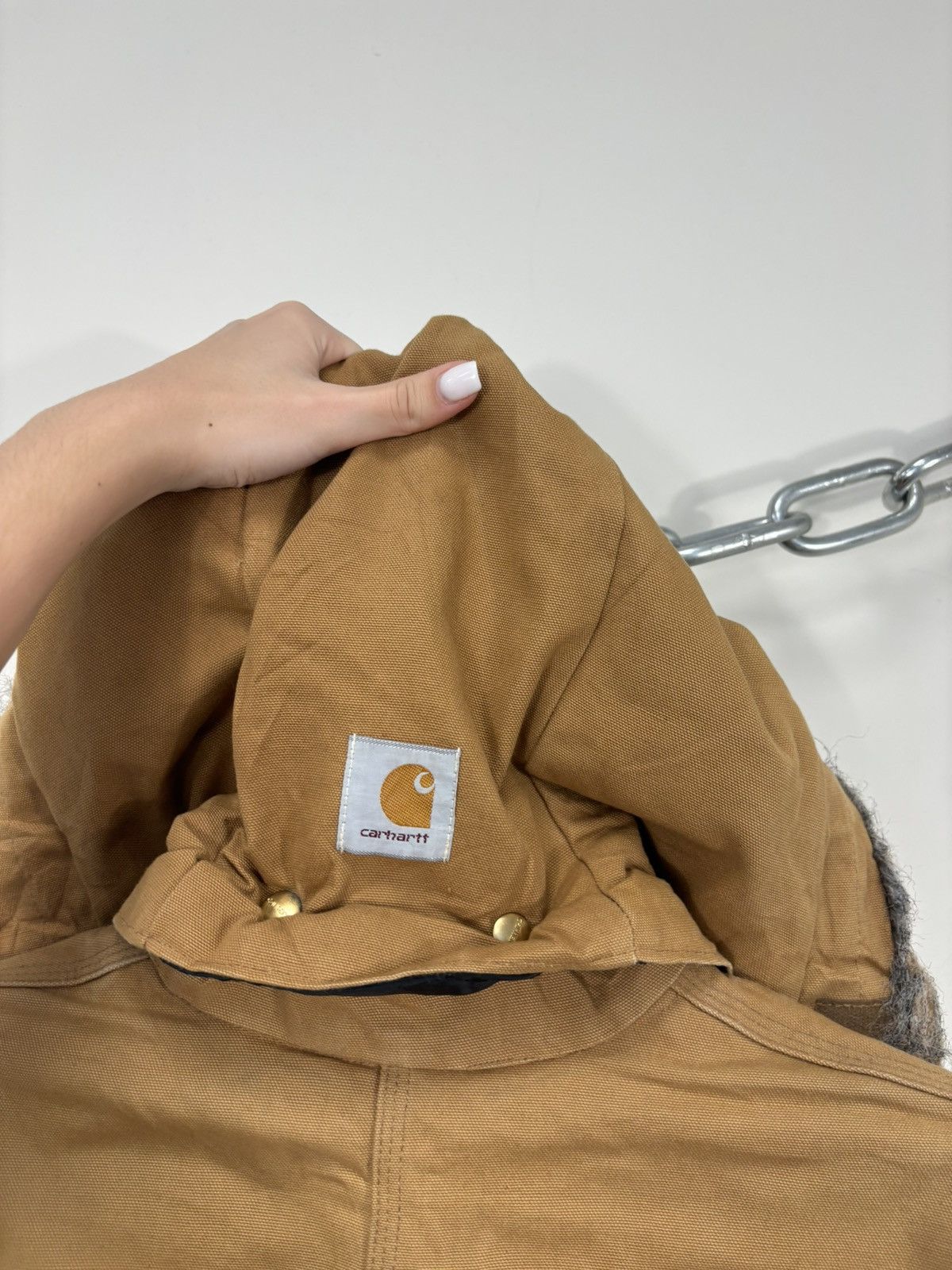 Carhartt Vintage 90s Carhartt USA Workwear Hooded Boxy Cropped Jacket Size US L / EU 52-54 / 3 - 22 Thumbnail