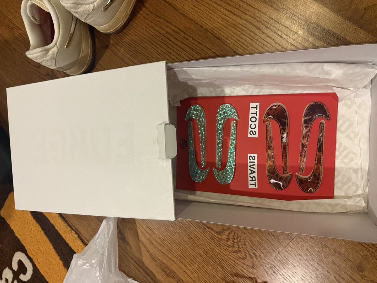 Nike × Travis Scott Nike travis scott air force 1s sail size 11.5 gently used Size US 11.5 / EU 44-45 - 5 Thumbnail