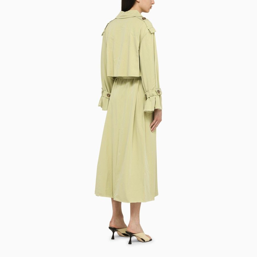 By Malene Birger o1d2blof0824 Double-Breasted Duster with Belt in Light Green Size XS / US 0-2 / IT 36-38 - 3 Thumbnail