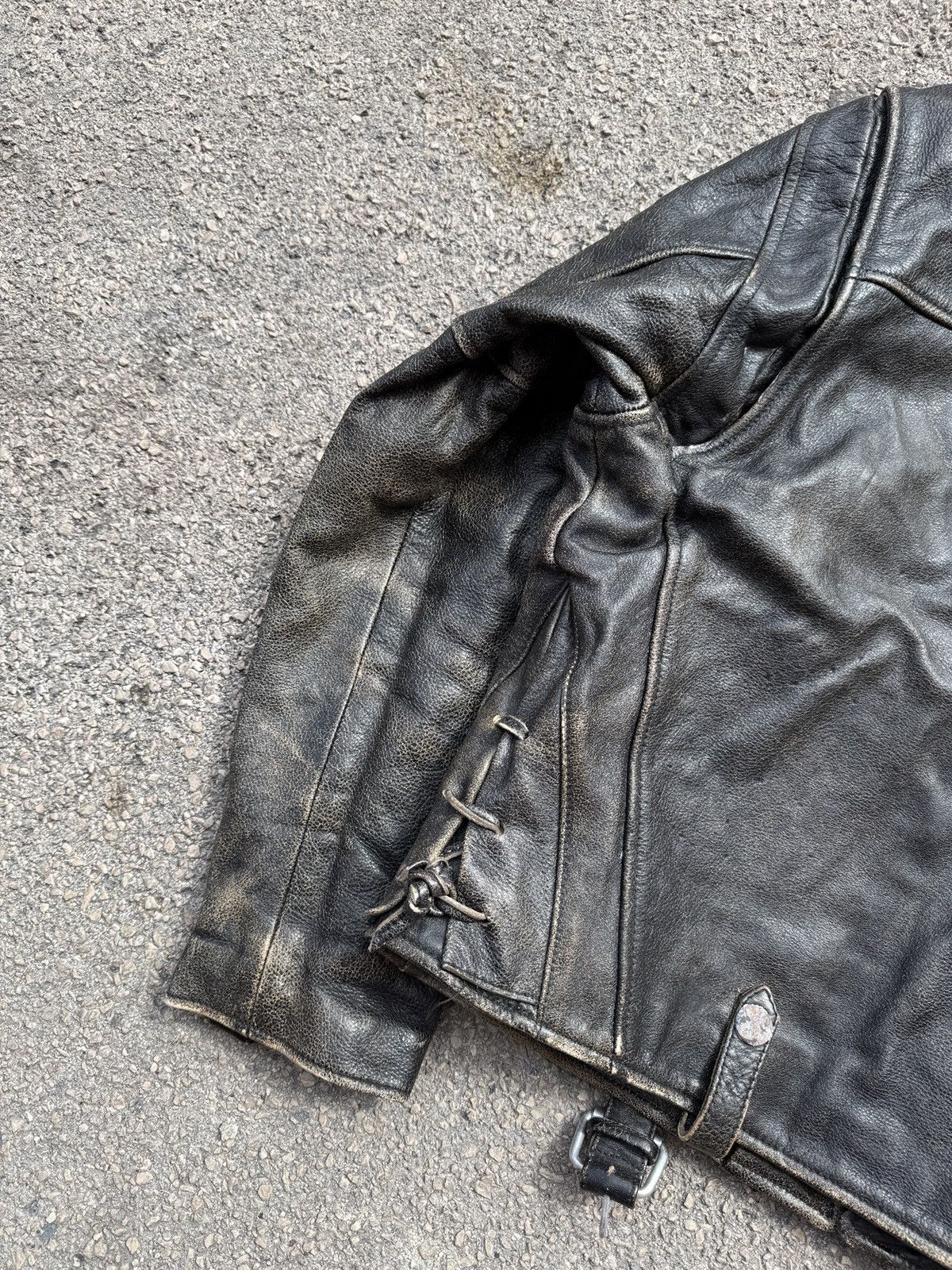 Emporio Armani Emporio Armani Archive Distressed Leather Pilot EA Test Piec Size US L / EU 52-54 / 3 - 14 Thumbnail