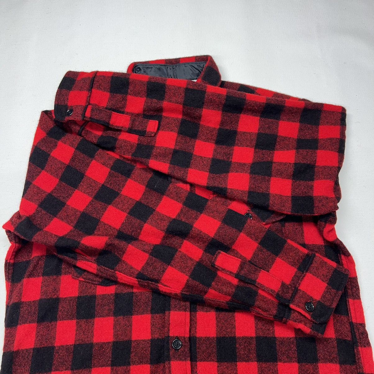 Vintage × Woolrich Woolen Mills Woolrich Flannel Shirt Red Plaid Buffalo Button Up Wool Size US L / EU 52-54 / 3 - 8 Thumbnail