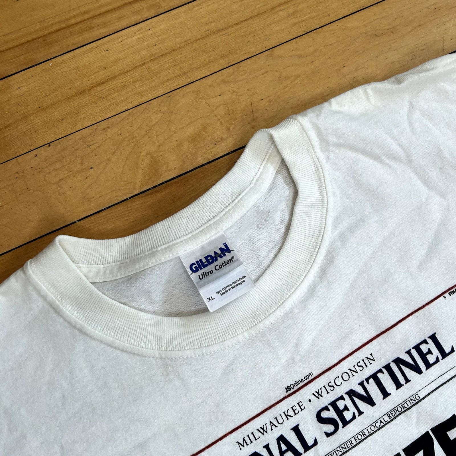 Gildan Y2K Packers Super Bowl Newspaper T-Shirt XL Size US XL / EU 56 / 4 - 3 Thumbnail