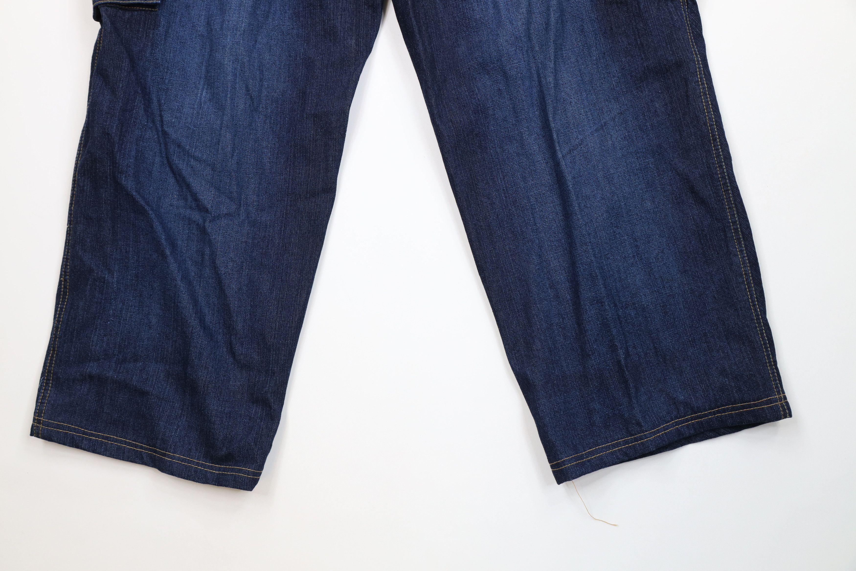 Vintage Vintage 90s Y2K Streetwear Baggy Wide Leg Cargo Denim Jeans Size US 40 / EU 56 - 11 Thumbnail
