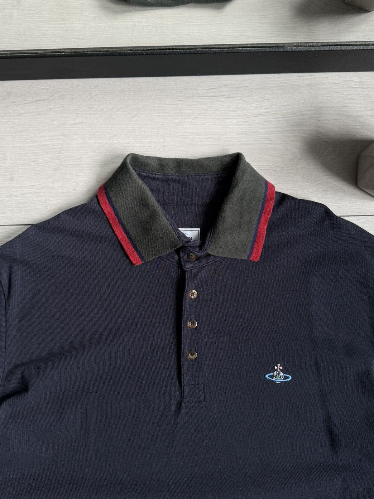 Vivienne Westwood Vivienne Westwood Embroidered Logo Polo T-shirt Size US XXL / EU 58 / 5 - 4 Thumbnail