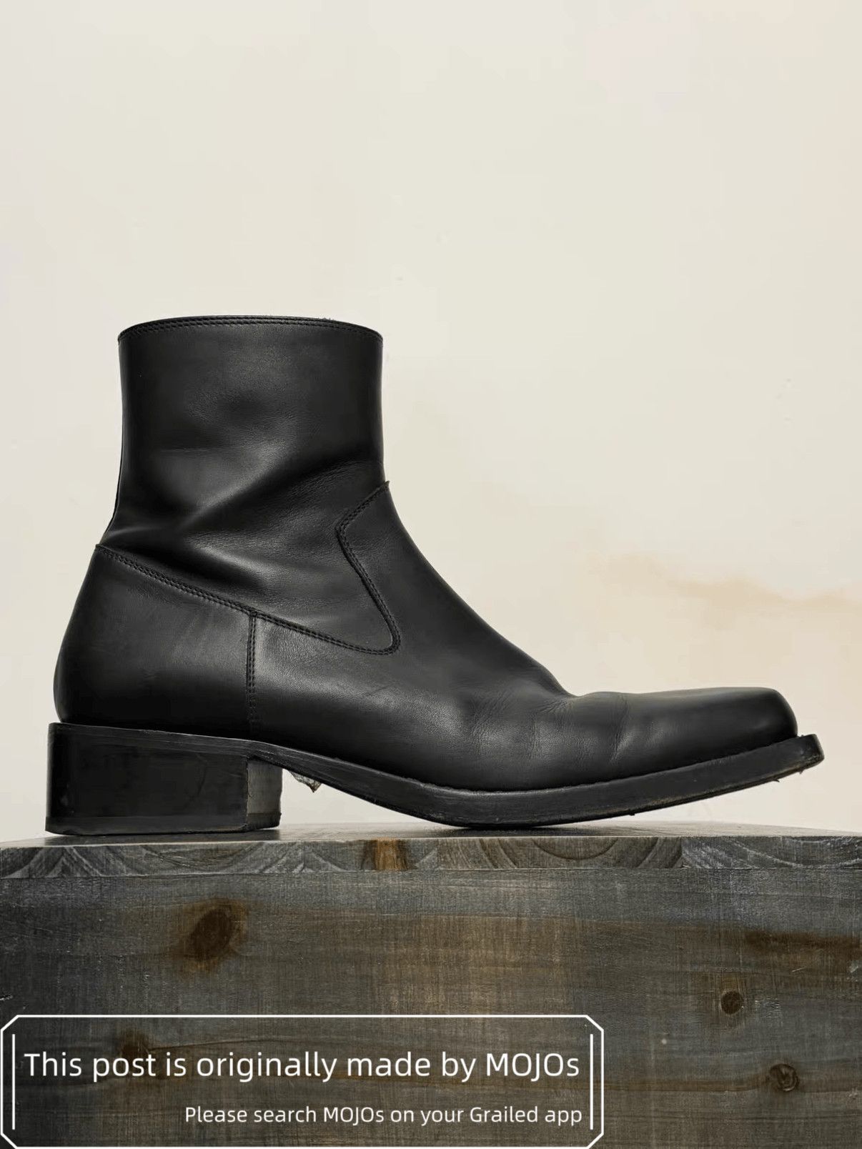 Ann Demeulemeester Sz 44 Ann Demeulemeester Square Combat Boots mojos3221 Size US 11 / EU 44 - 2 Thumbnail