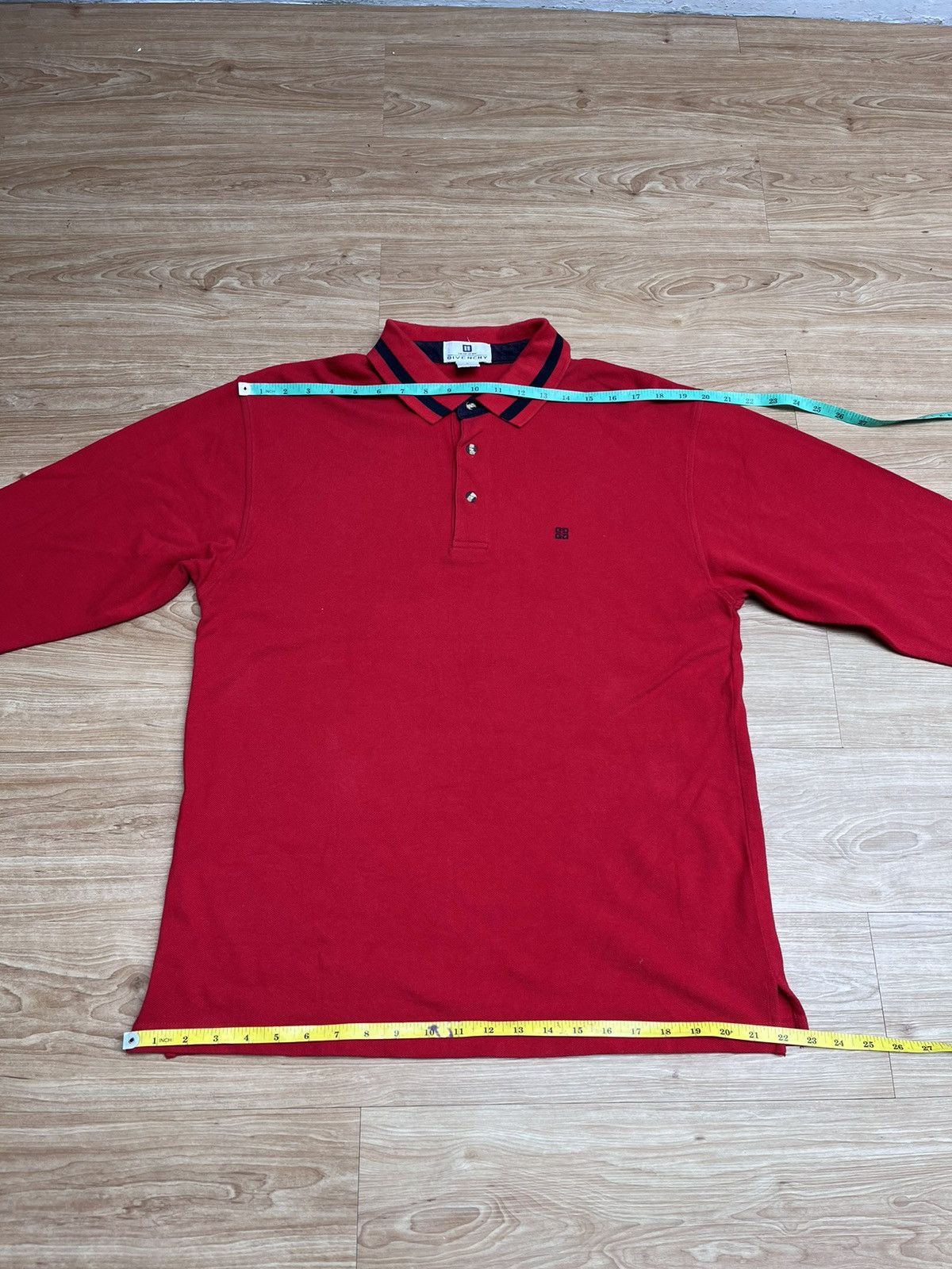 Givenchy × Vintage Vintage Givenchy Polo Shirt Rugby Long Sleeve Size US L / EU 52-54 / 3 - 7 Thumbnail