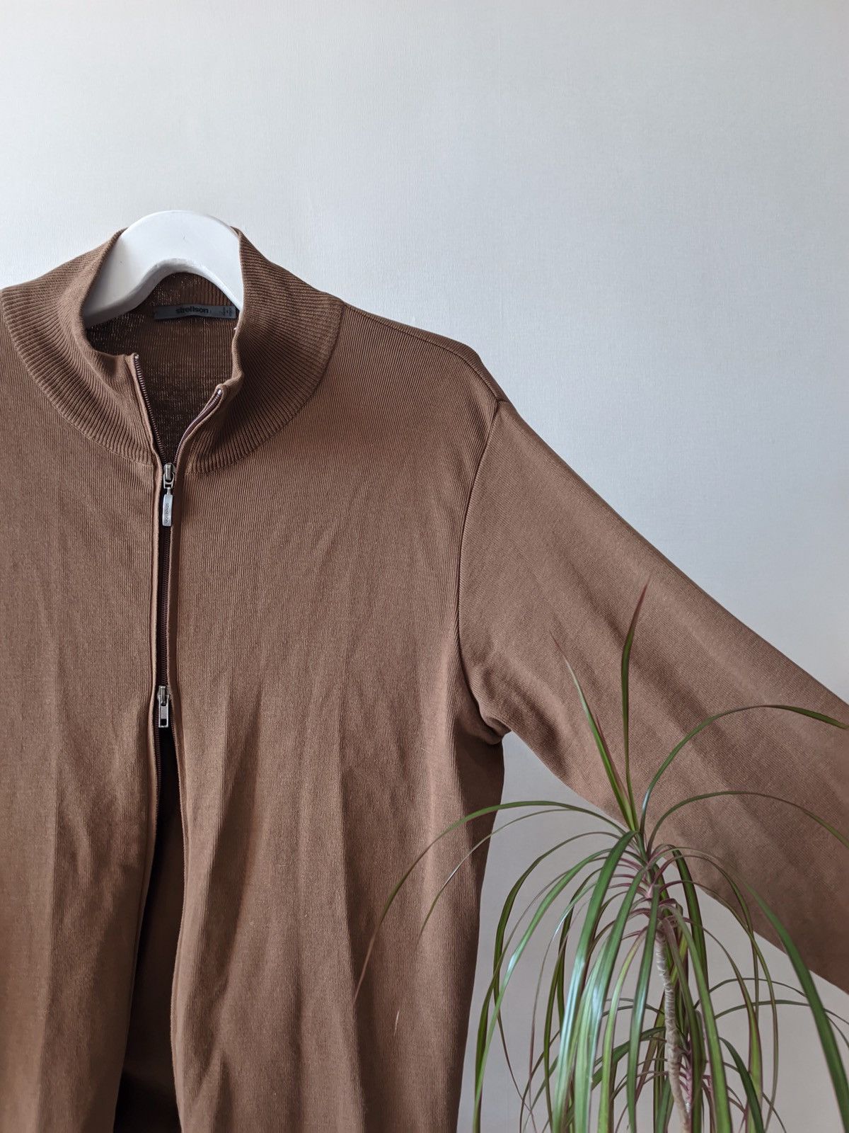 Strellson Strellson brown zip sweater old money Ralph Lauren vibe Size US L / EU 52-54 / 3 - 2 Thumbnail