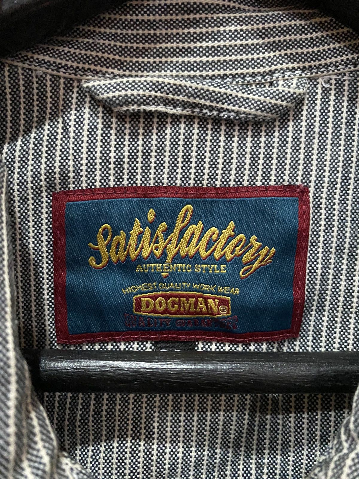 Vintage Vintage Dogman Satisfactory Workwear Jacket – Striped Size US L / EU 52-54 / 3 - 6 Thumbnail