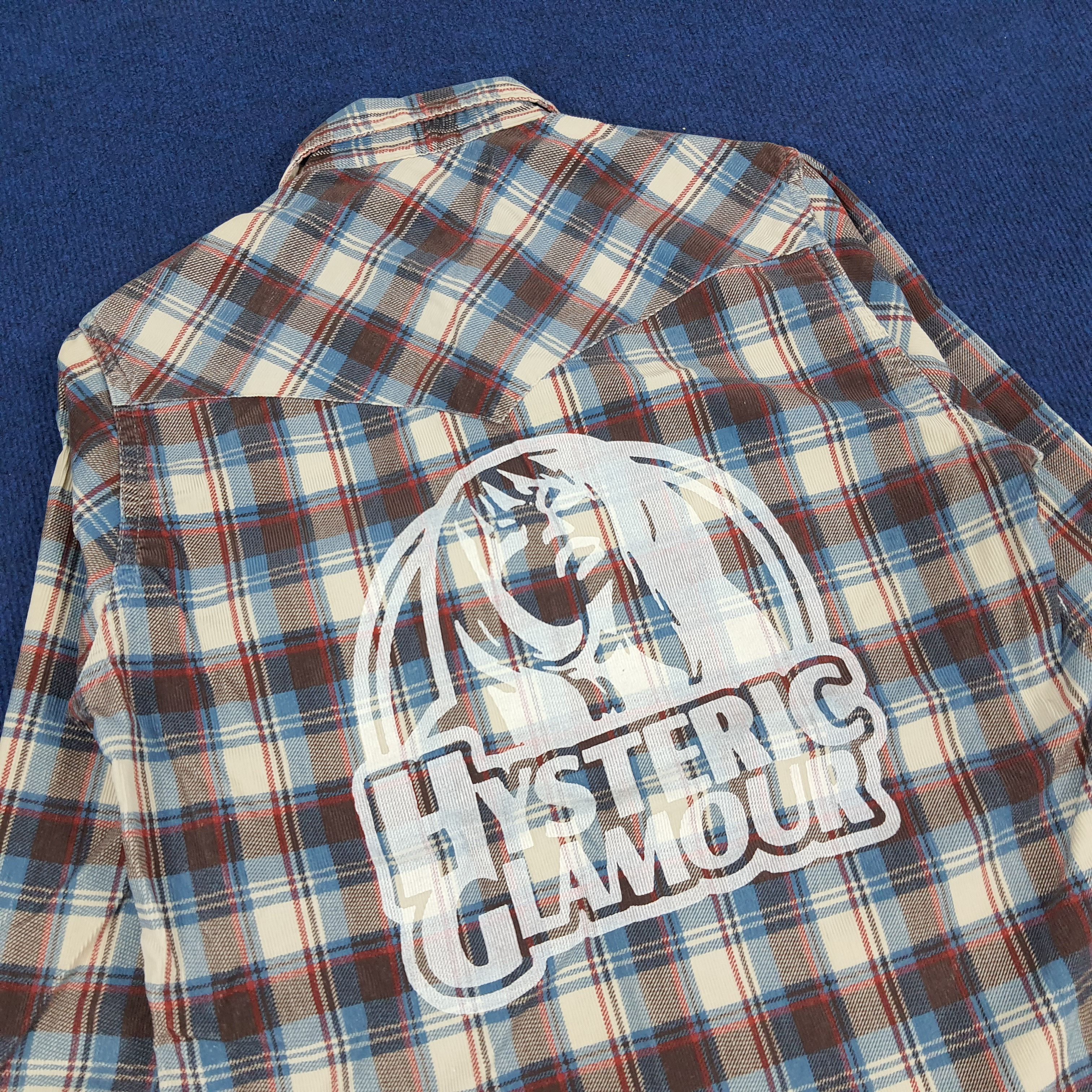 Hysteric Glamour Vintage Hysteric Glamour Japan Custom Logo Flannel Shirts Size US M / EU 48-50 / 2 - 2 Thumbnail