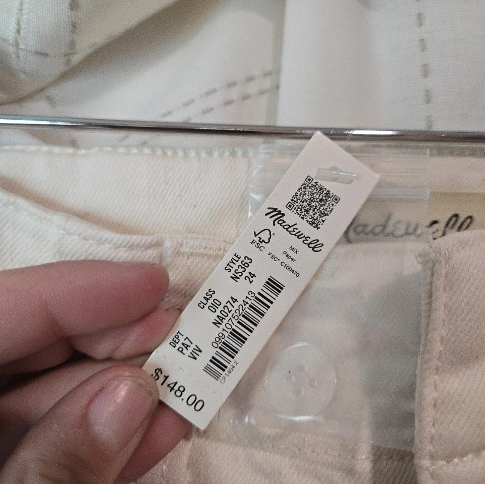 Madewell Madewell Tapered Denim Trousers Size 24" / US 00 / IT 34 - 4 Thumbnail