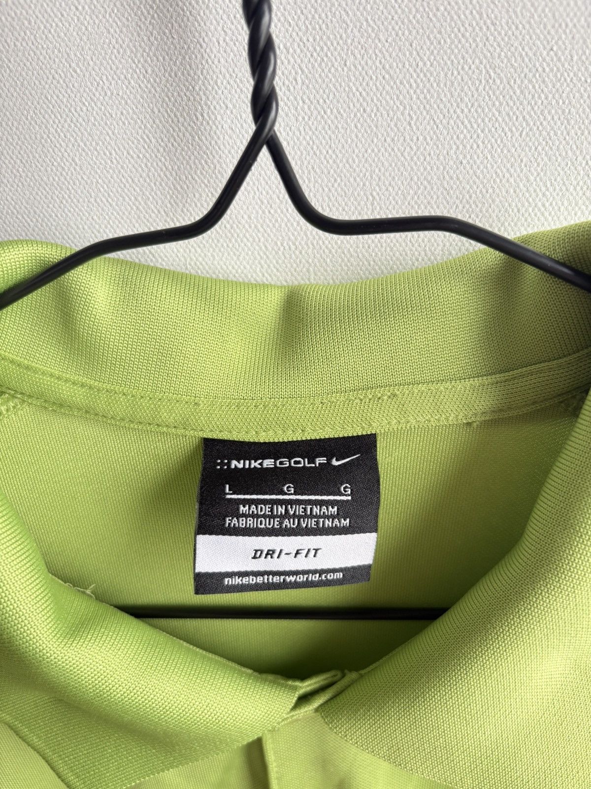 Nike Vintage Nike Golf Athletic Sportswear Lime Polo Shirt Size US L / EU 52-54 / 3 - 5 Thumbnail