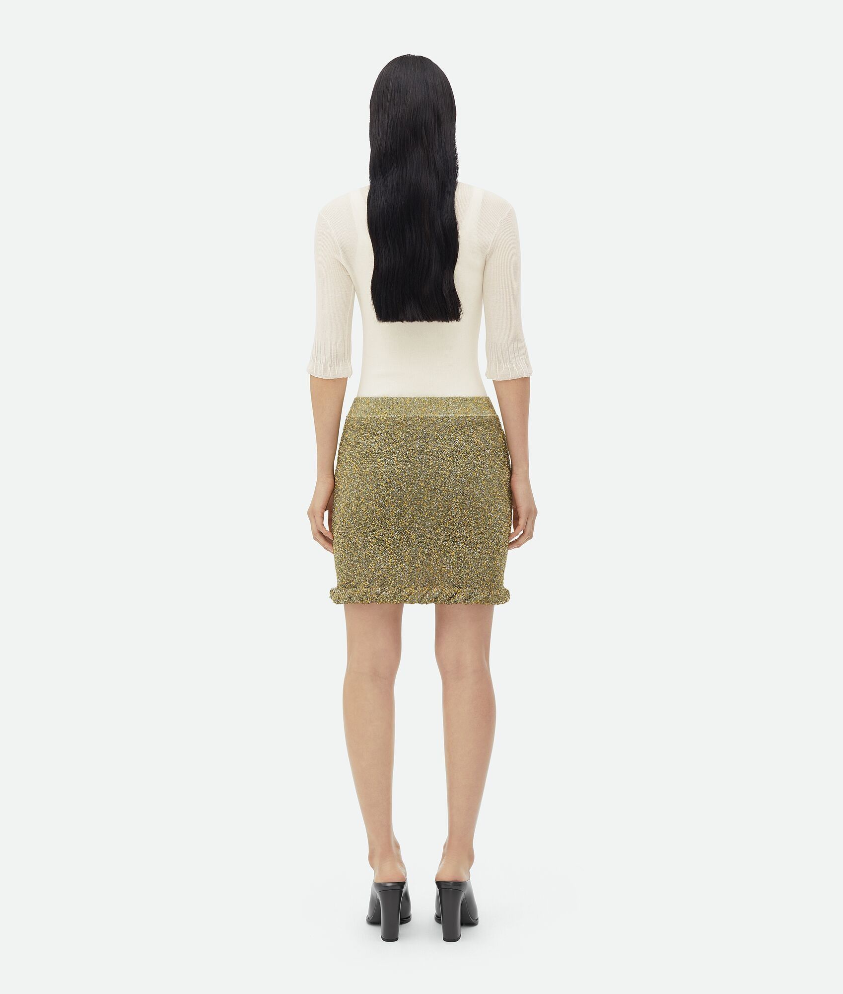 Bottega Veneta o1loc1c0824 740510 Towelling Viscose Mini Skirt Multicolor Size 28" / US 6 / IT 42 - 3 Thumbnail