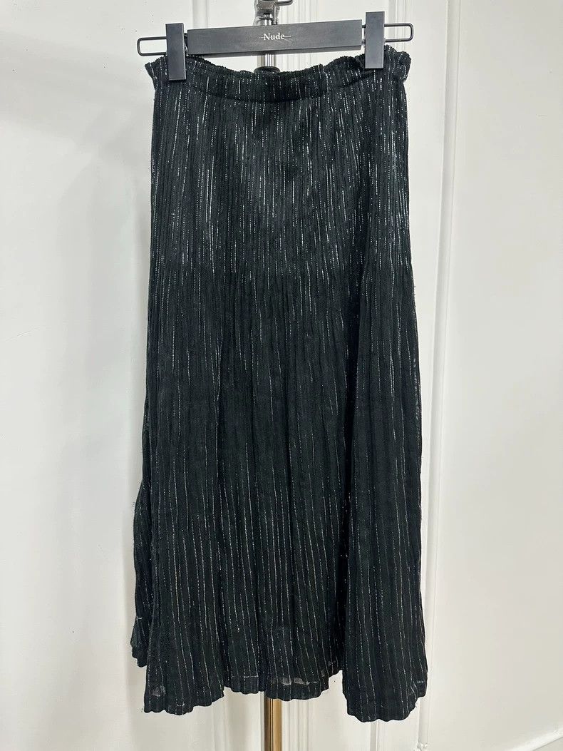Issey Miyake Issey miyake size os Main line silver line pleated long sk Size 25" / US 0 / IT 36 - 1 Thumbnail