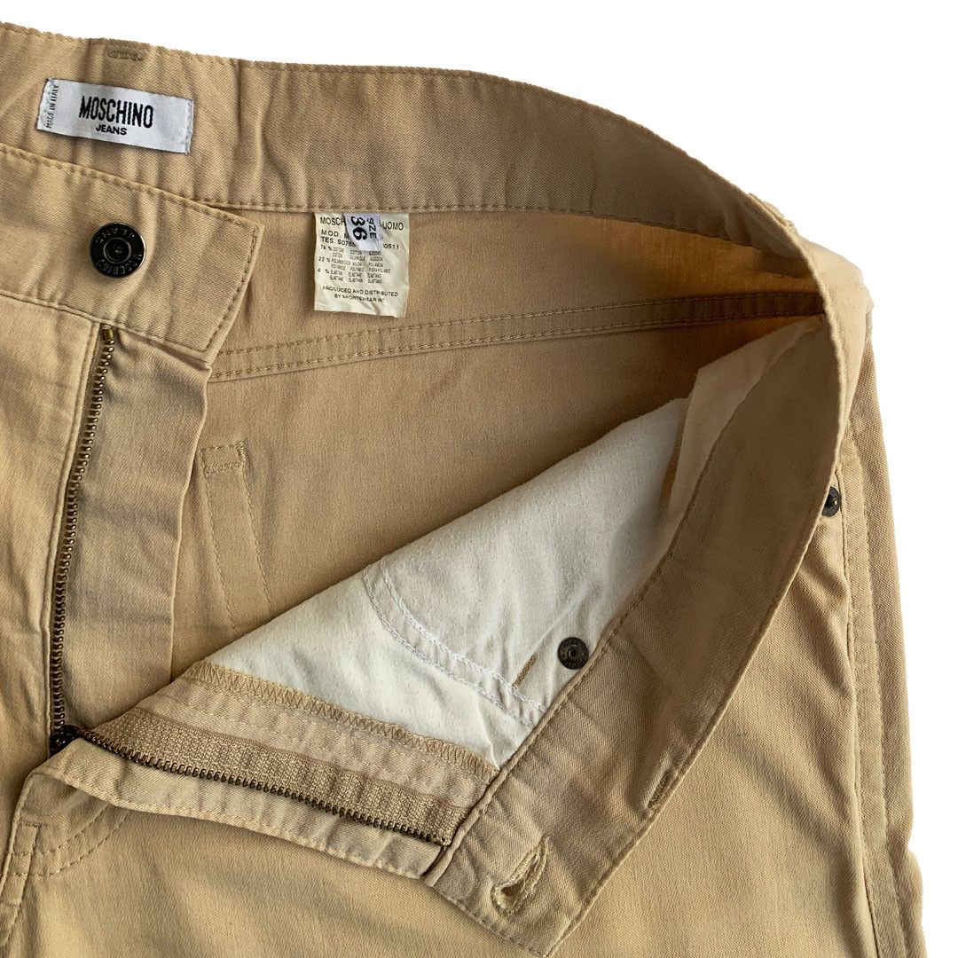 Moschino Moschino - Light Cotton Trouser - Beige - 36W Size US 36 / EU 52 - 4 Thumbnail