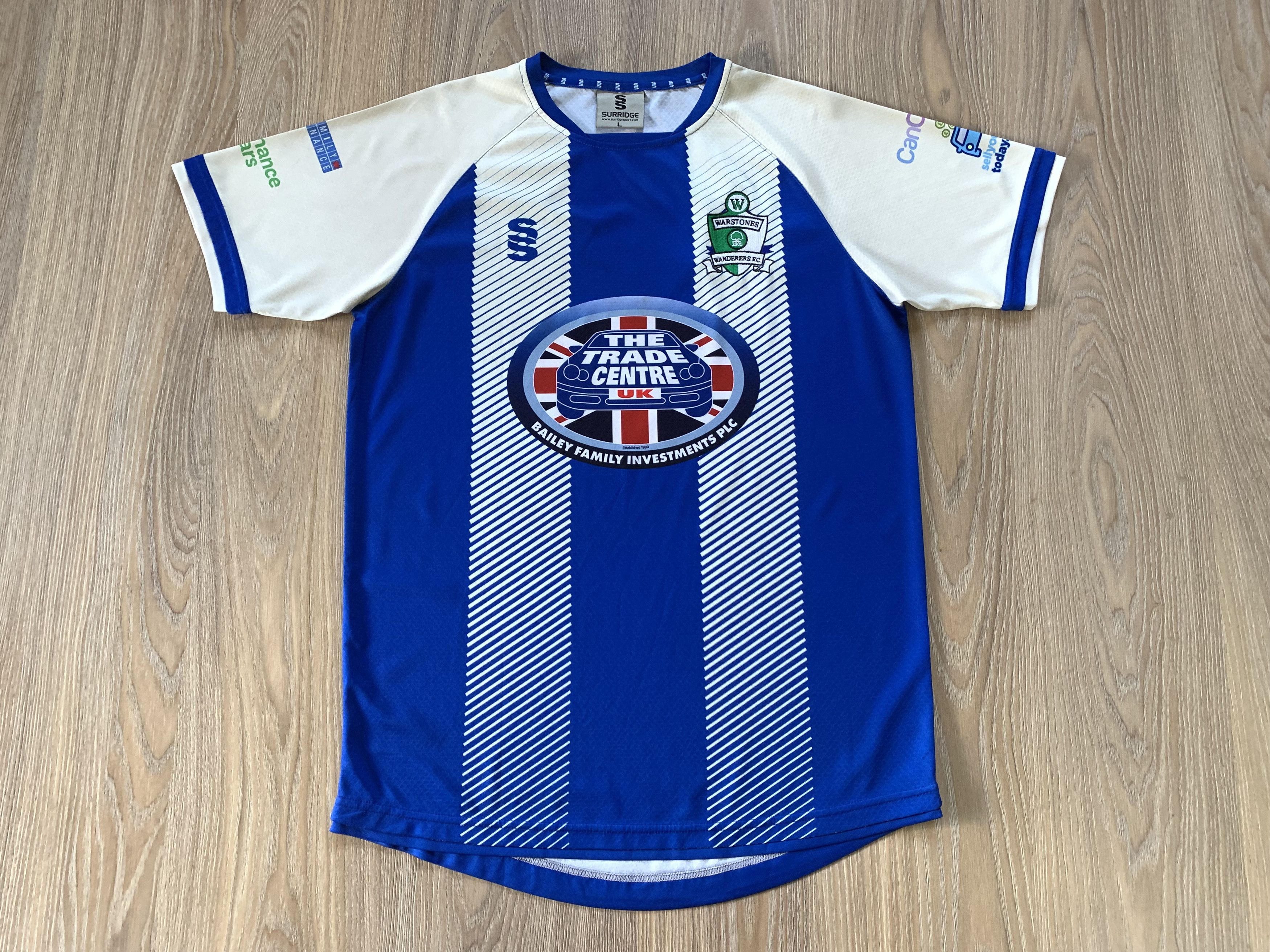 Other Surridge Warstones Wanderers 3 F.C. Jersey Size US L / EU 52-54 / 3 - 2 Thumbnail